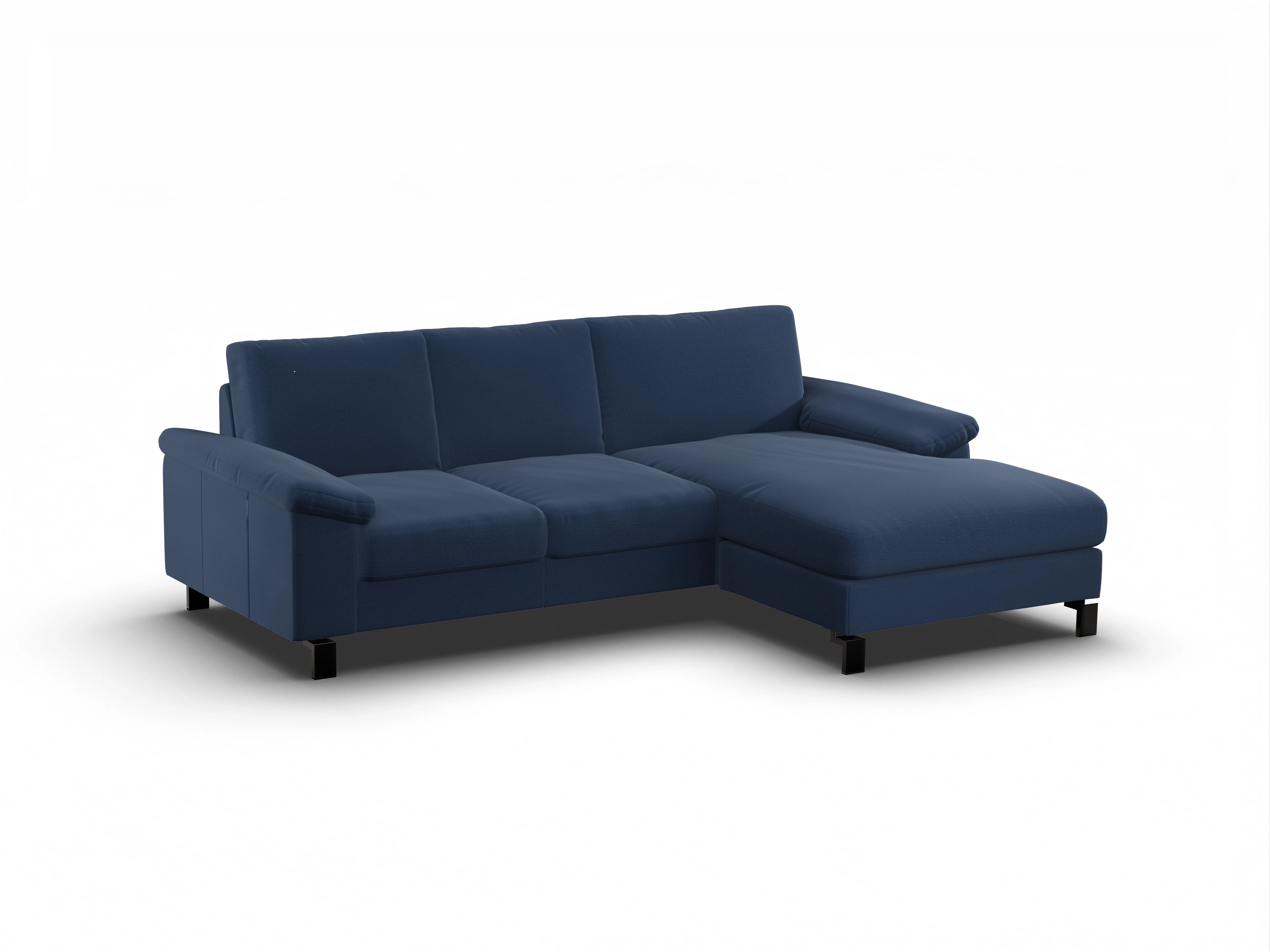Ansicht des Produktes Casco 2.0 Ecksofa rechts Abschluss offen in Stoff Blau