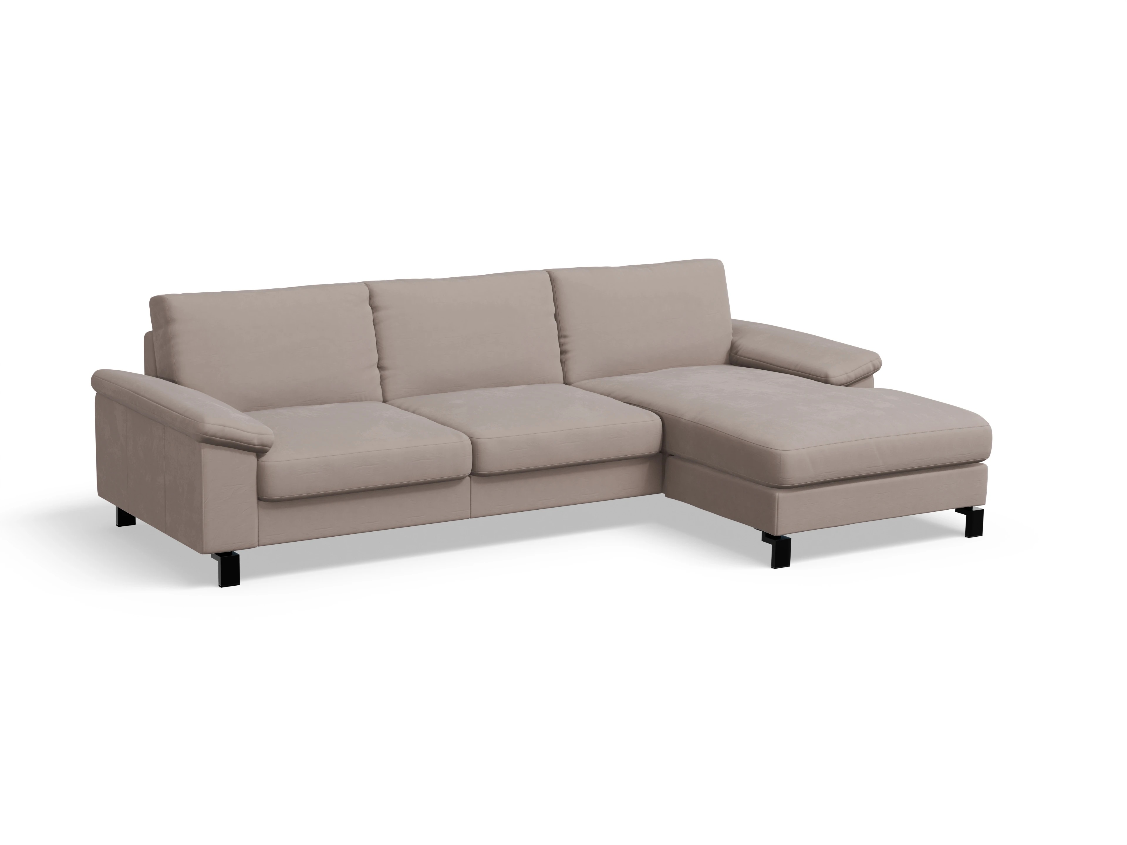 Ansicht des Produktes Casco 2.0 Ecksofa rechts Abschluss offen in Stoff Beige