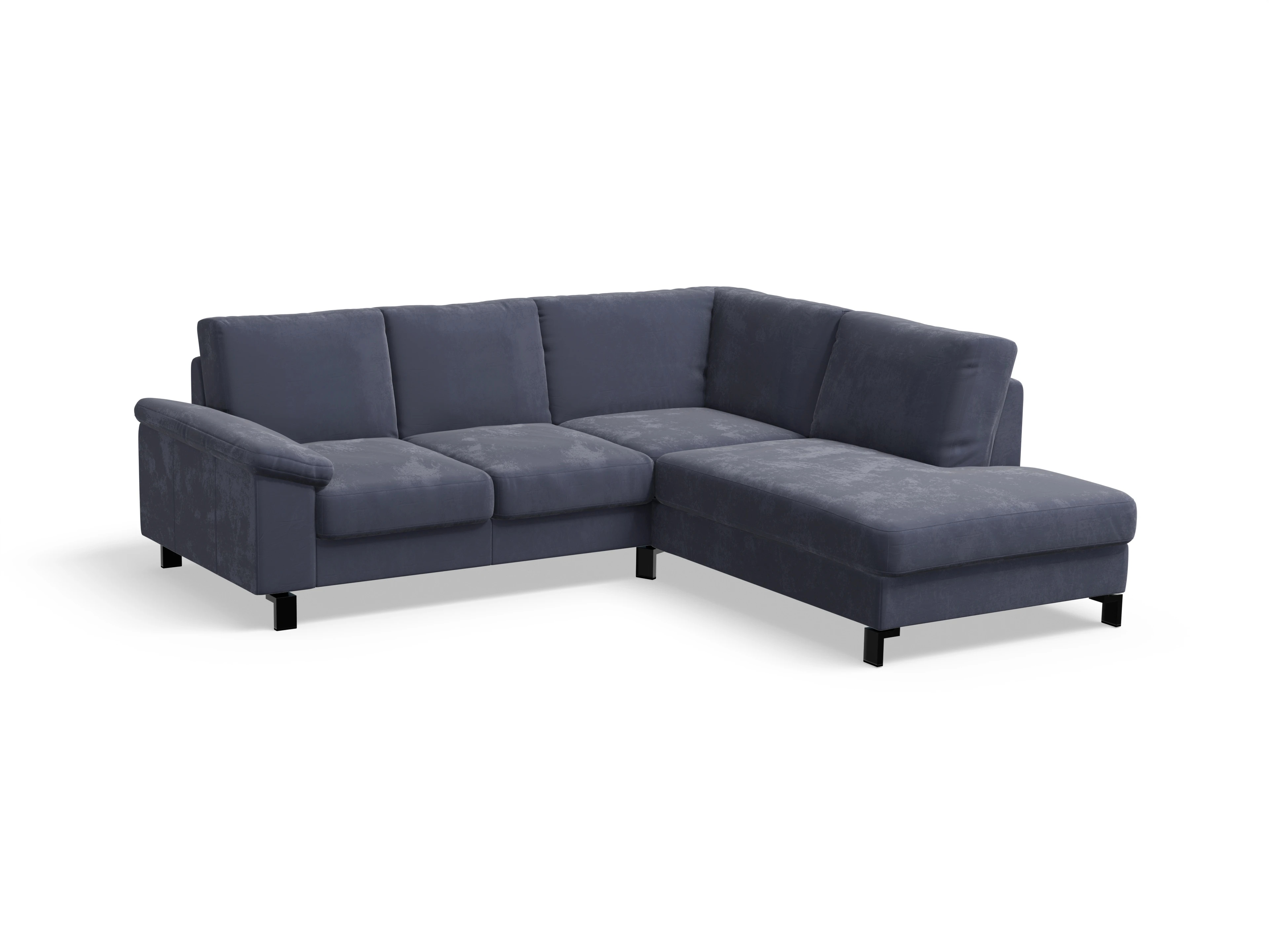Ansicht des Produktes Casco 2.0 Ecksofa rechts Abschluss offen in Stoff Blau