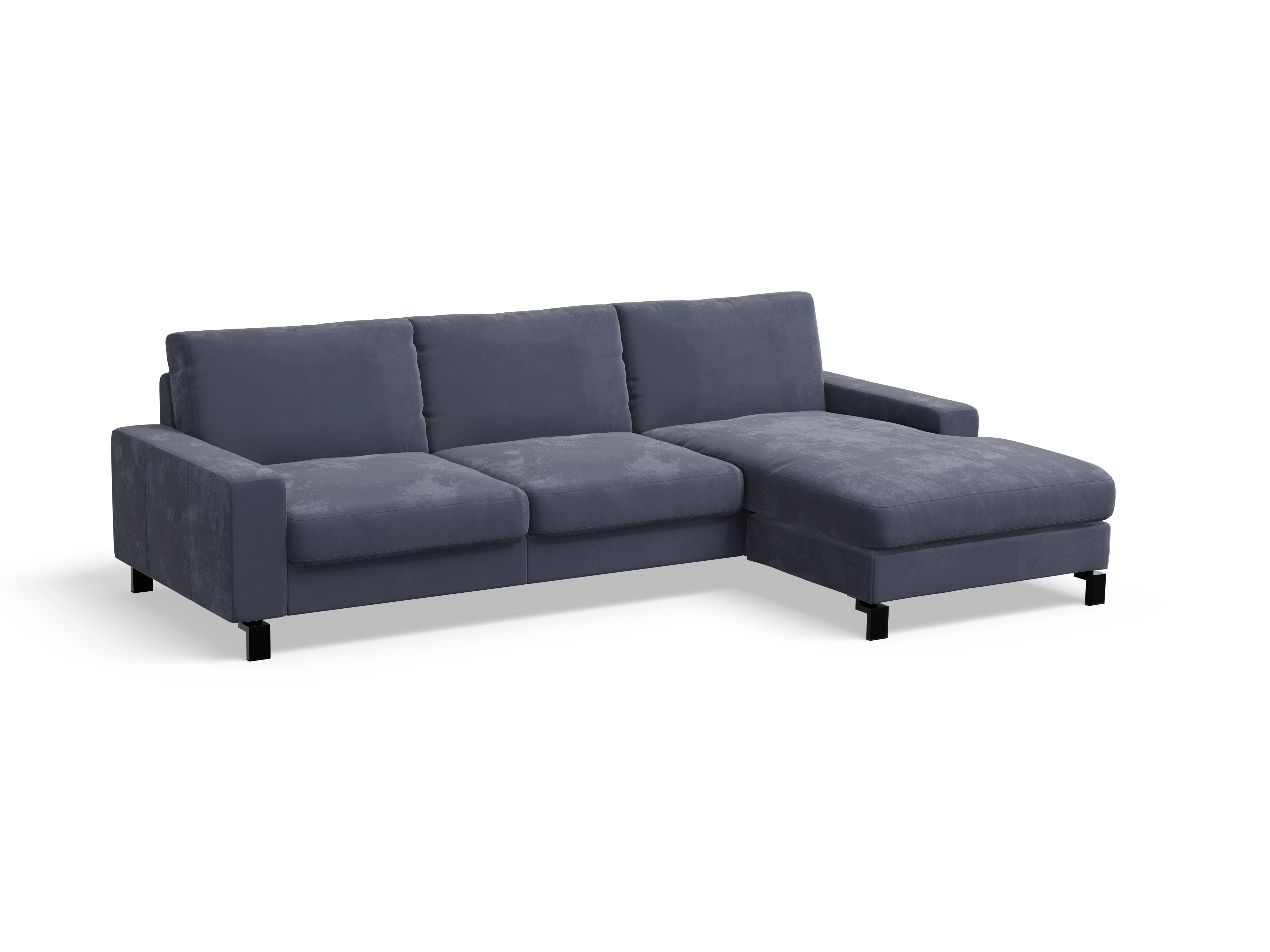 Casco Ecksofa LO Large R Ansicht des Produktes Casco 2.0 Ecksofa rechts Abschluss offen in Stoff Blau