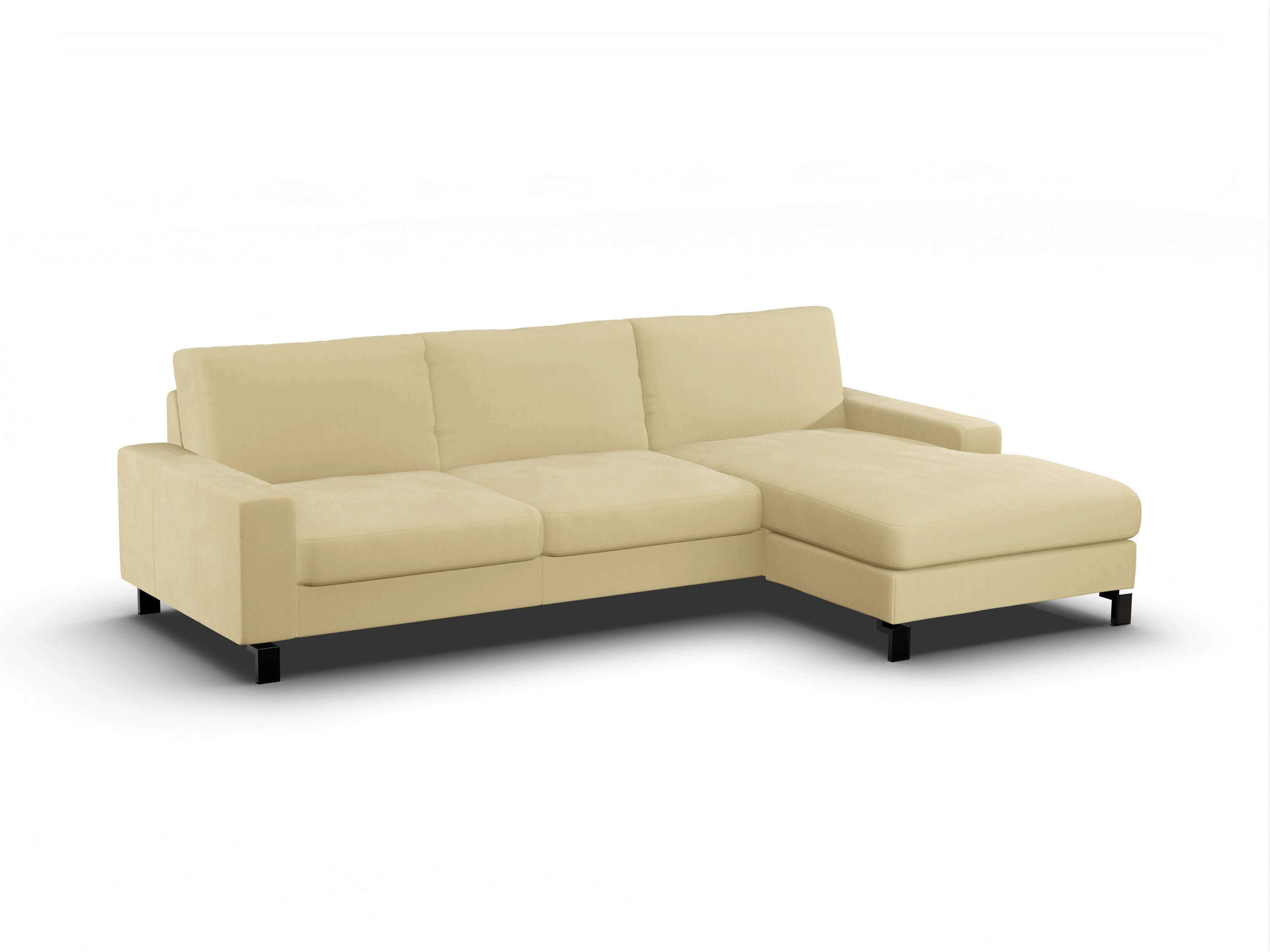 Ansicht des Produktes Casco 2.0 Ecksofa rechts Abschluss offen in Stoff Beige