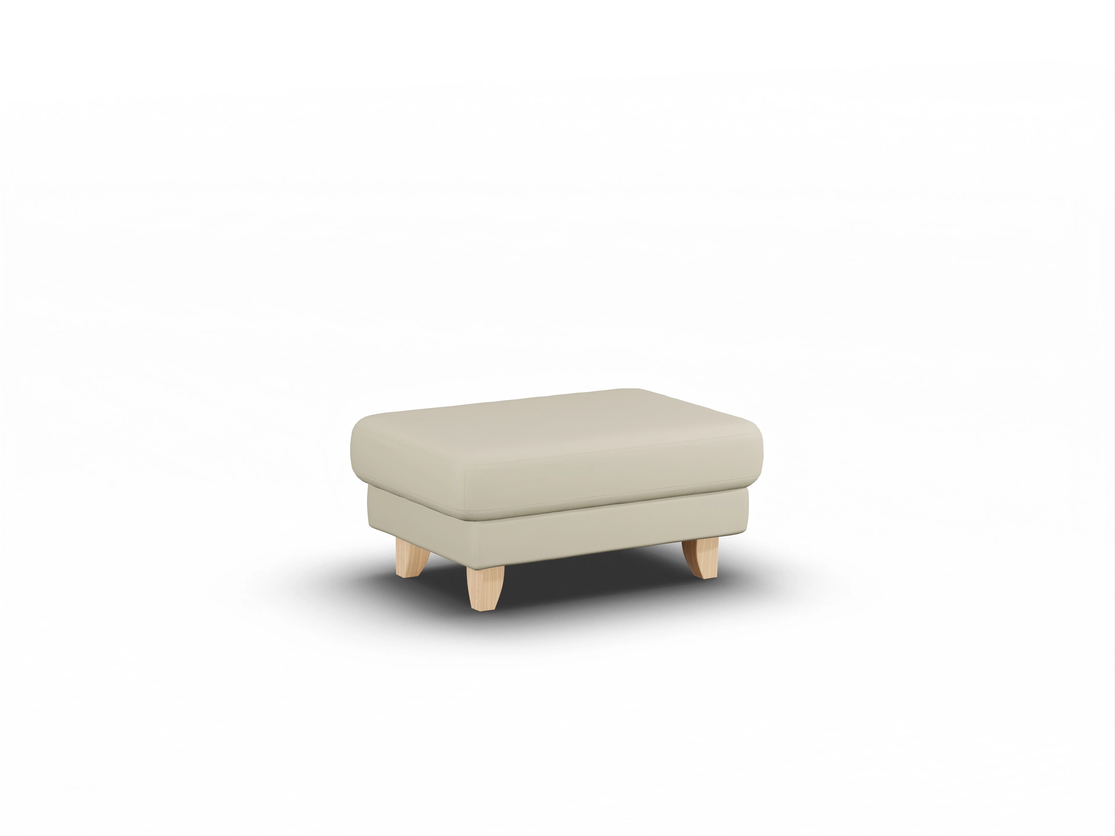 Ansicht des Produktes Casco 2.0 Hocker in Leder Beige