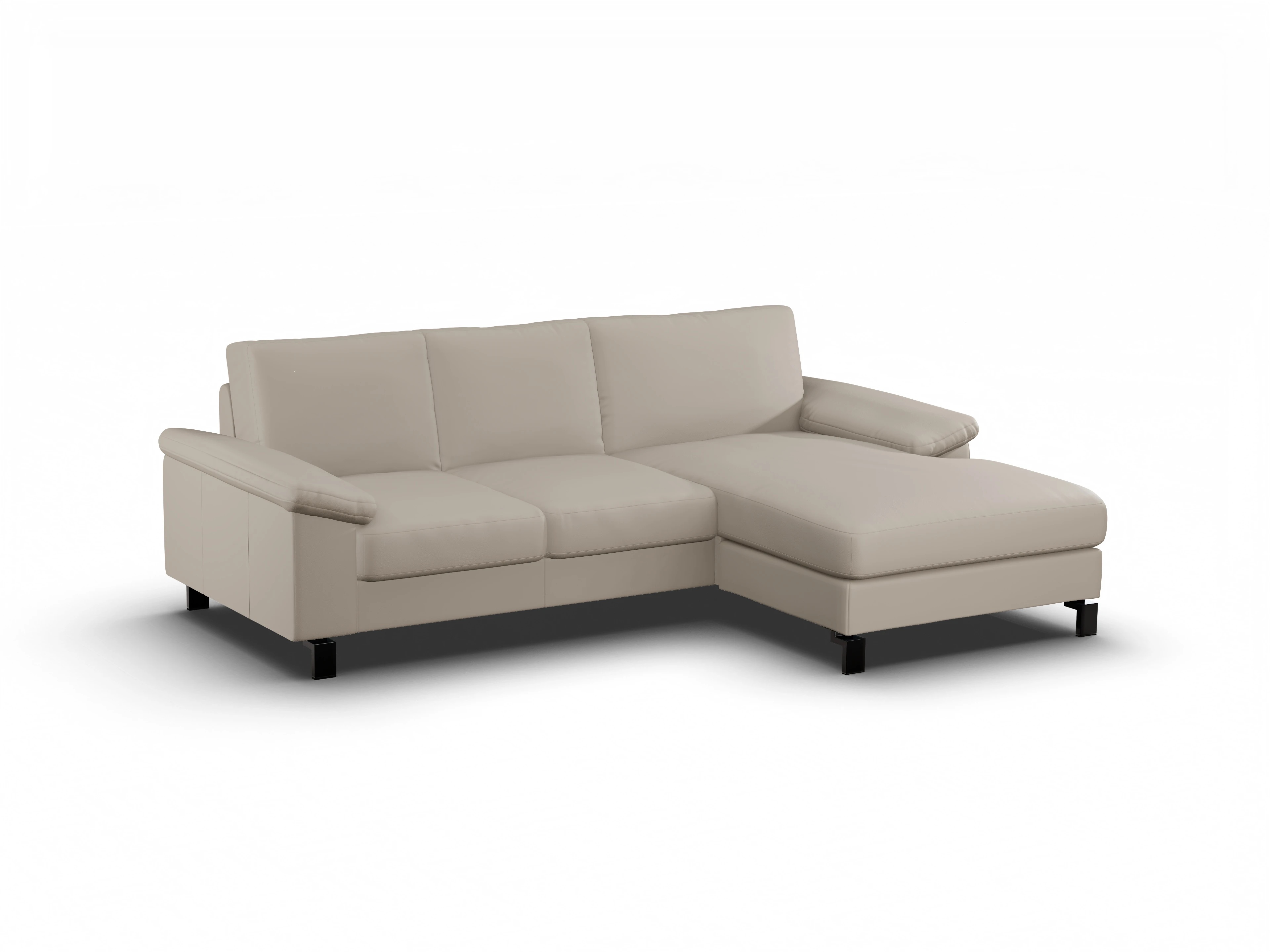 Ansicht des Produktes Casco 2.0 Ecksofa rechts Abschluss offen in Leder Braun