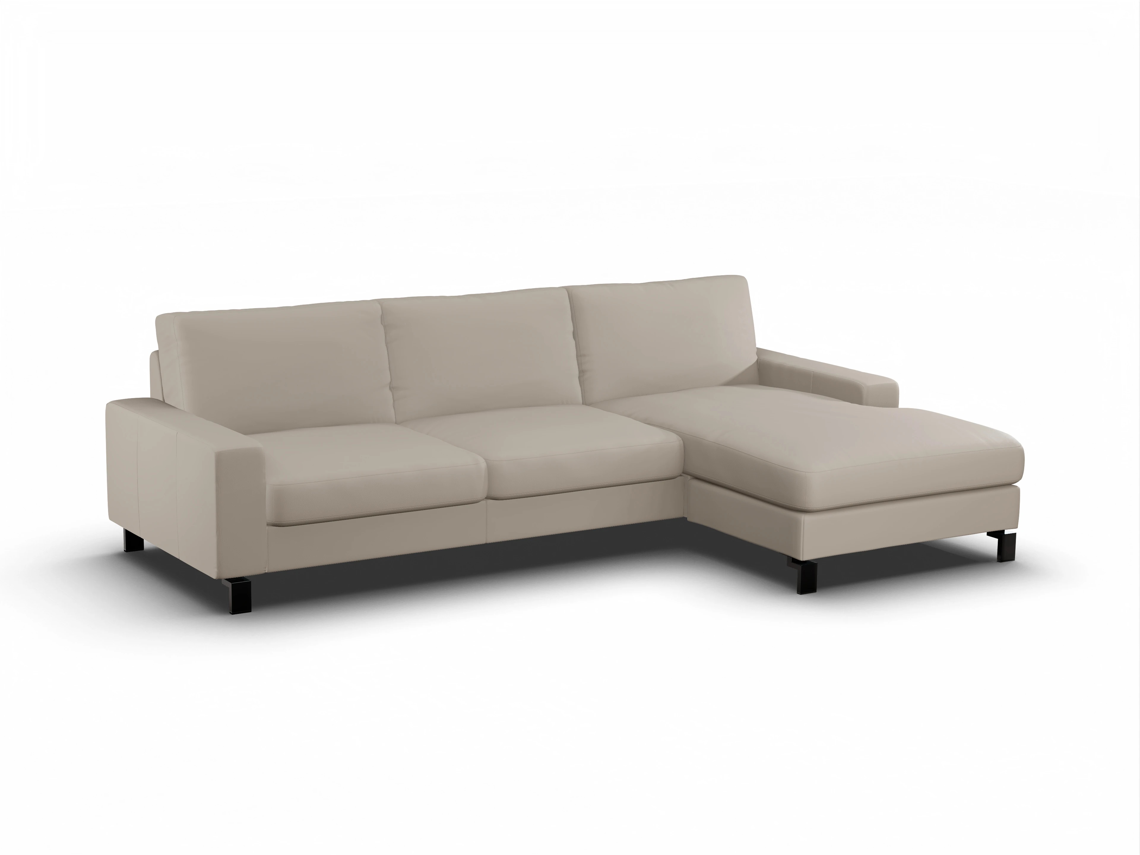 Ansicht des Produktes Casco 2.0 Ecksofa rechts Abschluss offen in Leder Braun