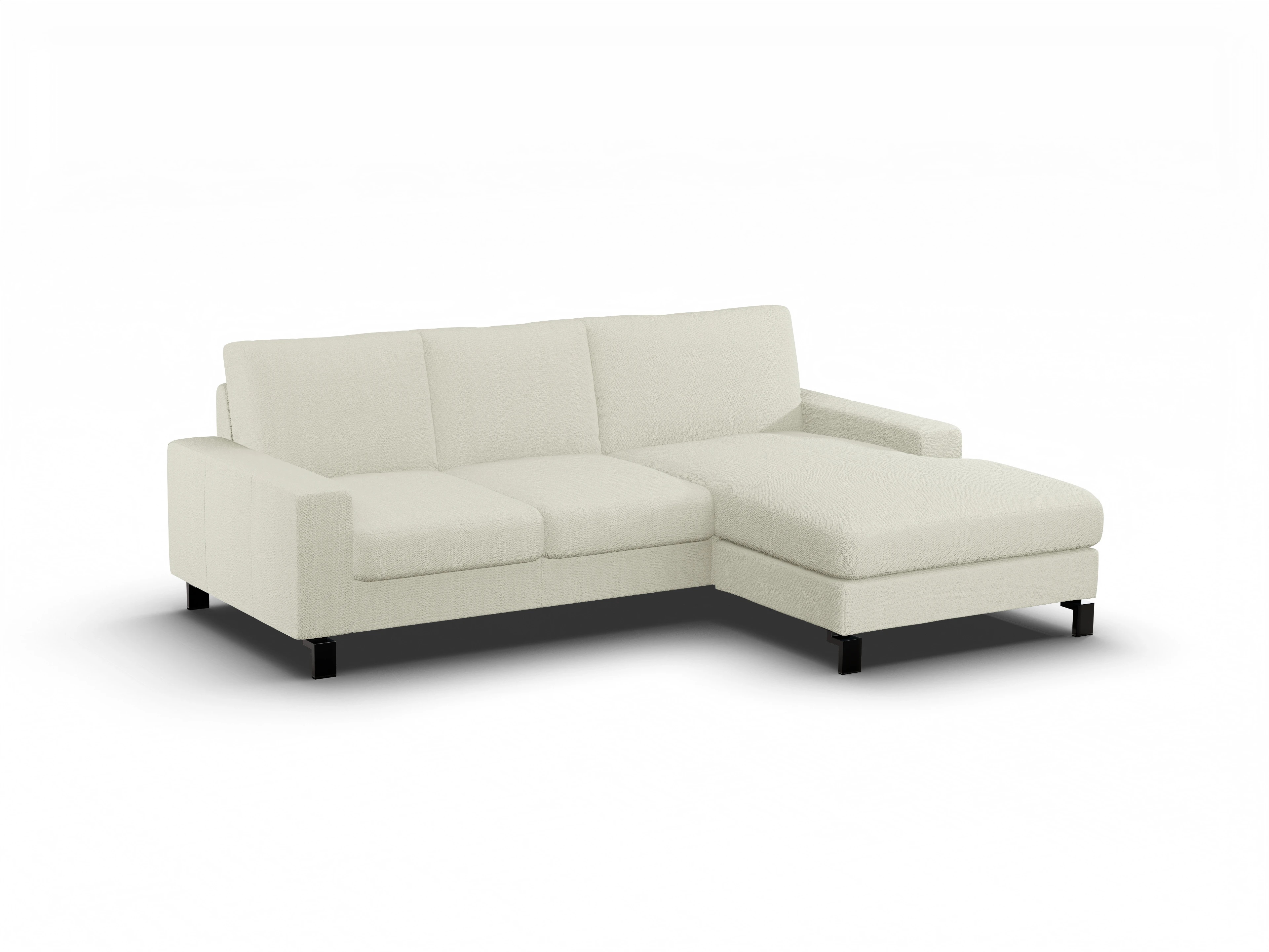 Ansicht des Produktes Casco 2.0 Ecksofa rechts Abschluss offen in Stoff Beige