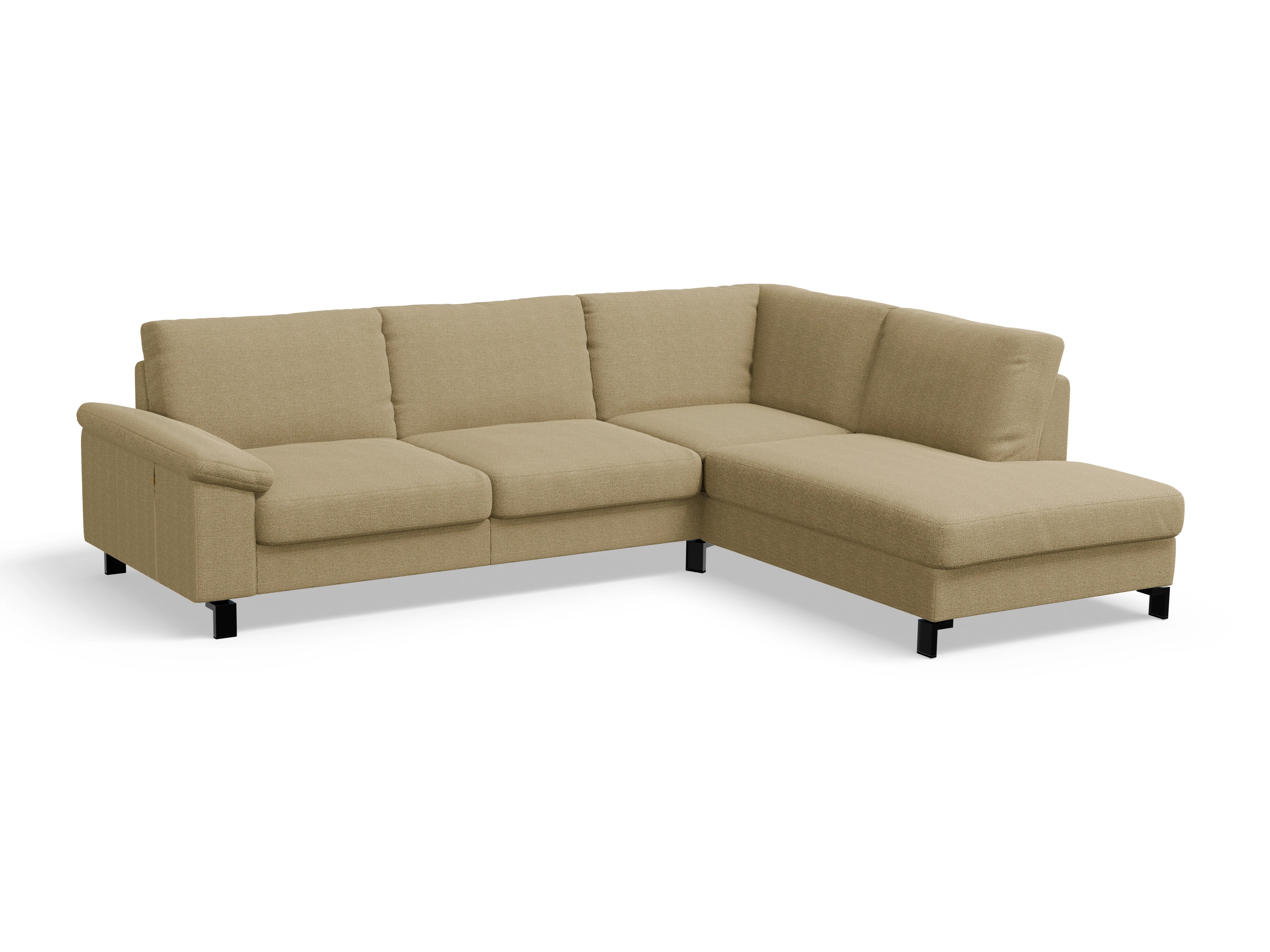 Casco Ecksofa UM Large R Ansicht des Produktes Casco 2.0 Ecksofa rechts Abschluss offen in Stoff Beige