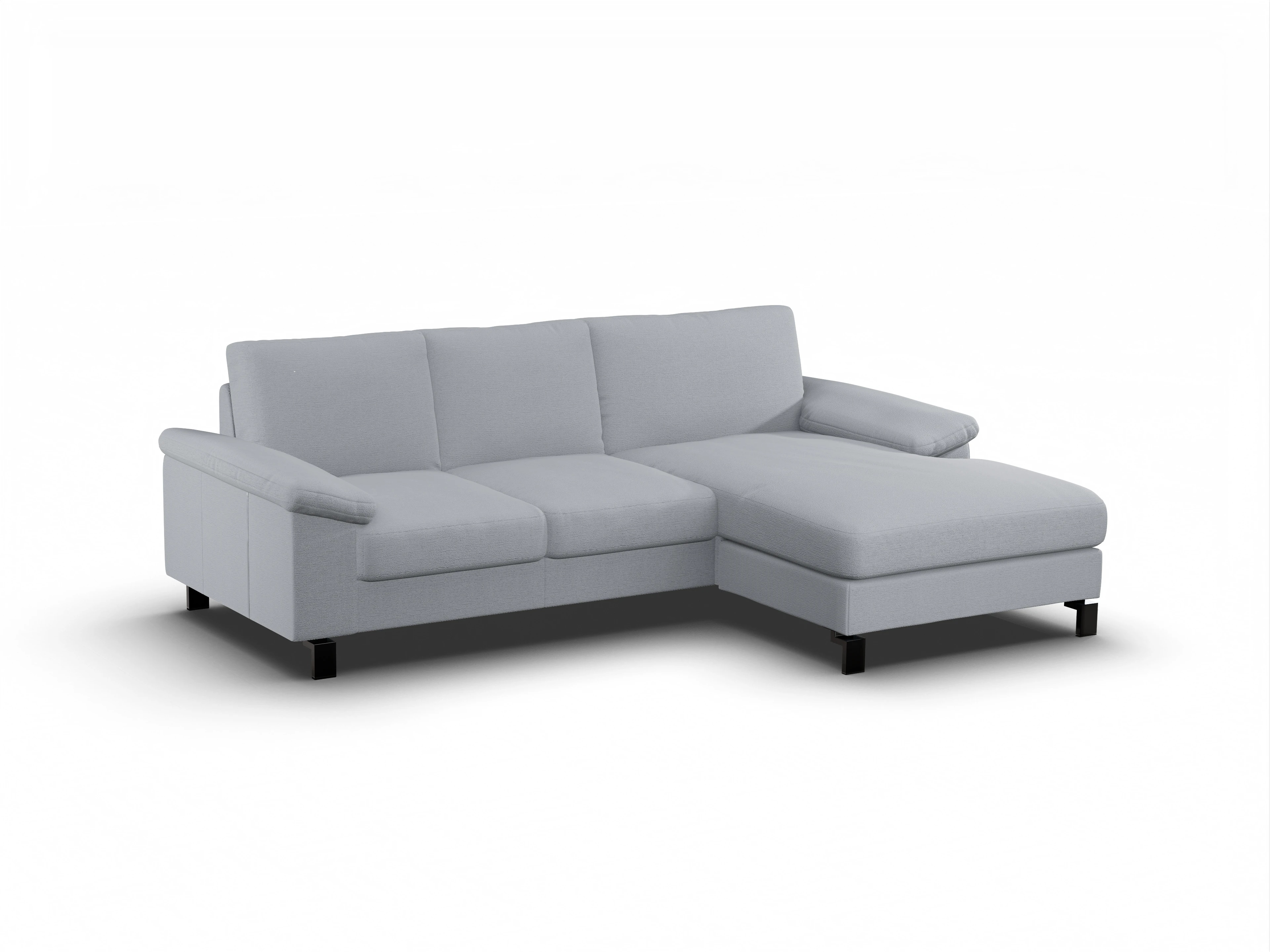 Ansicht des Produktes Casco 2.0 Ecksofa rechts Abschluss offen in Stoff Blau