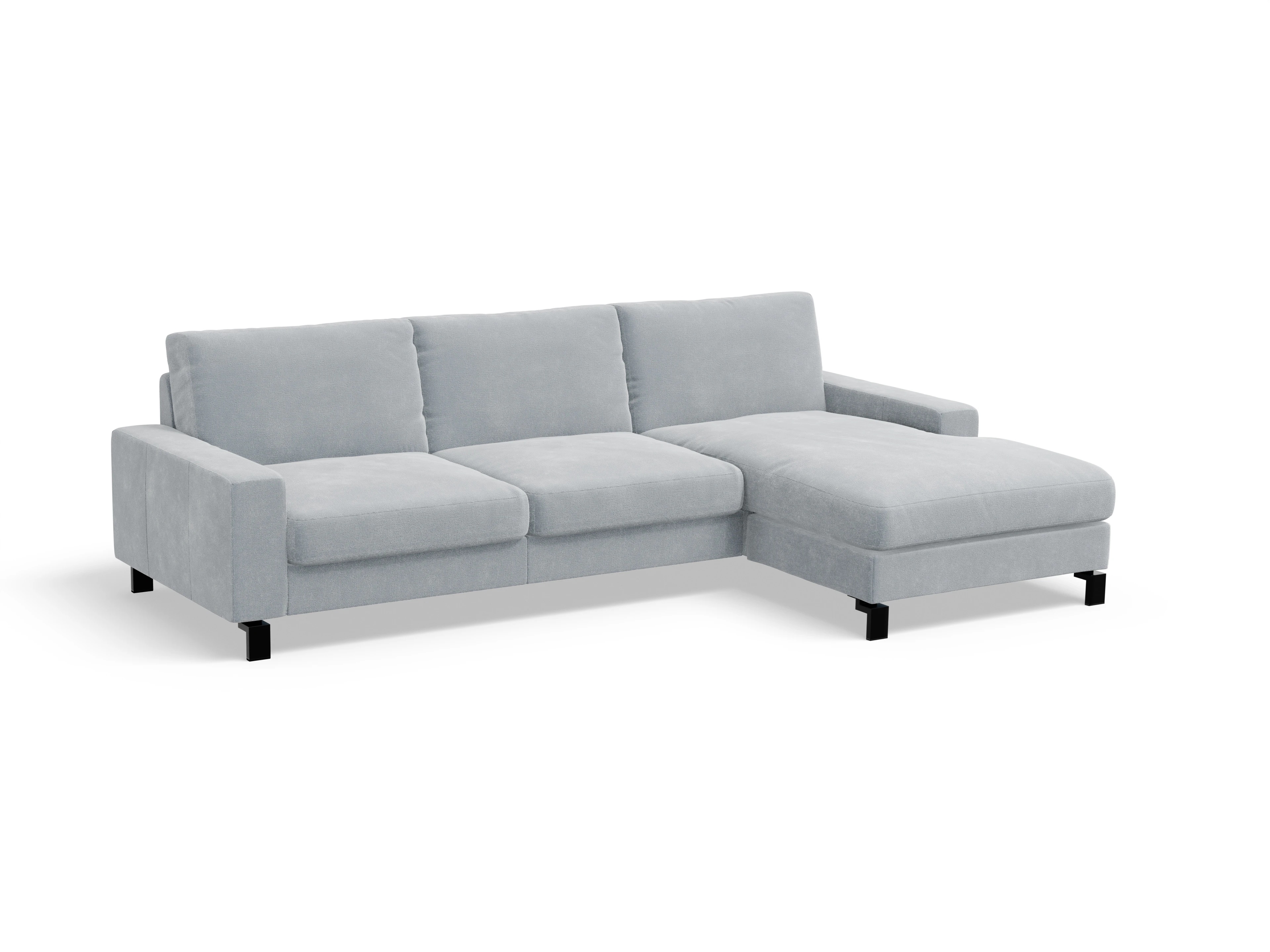 Ansicht des Produktes Casco 2.0 Ecksofa rechts Abschluss offen in Stoff Blau