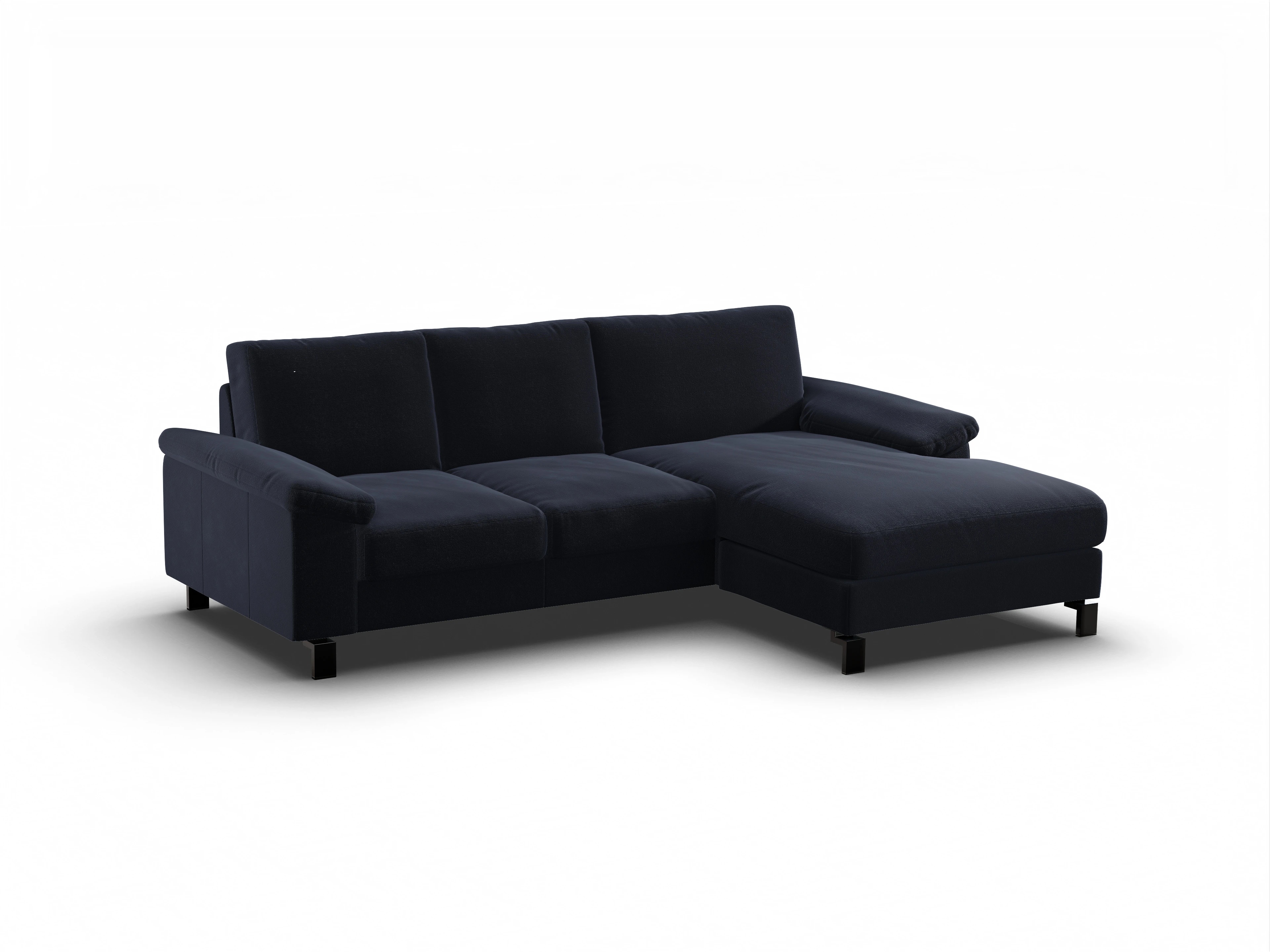 Ansicht des Produktes Casco 2.0 Ecksofa rechts Abschluss offen in Stoff Blau