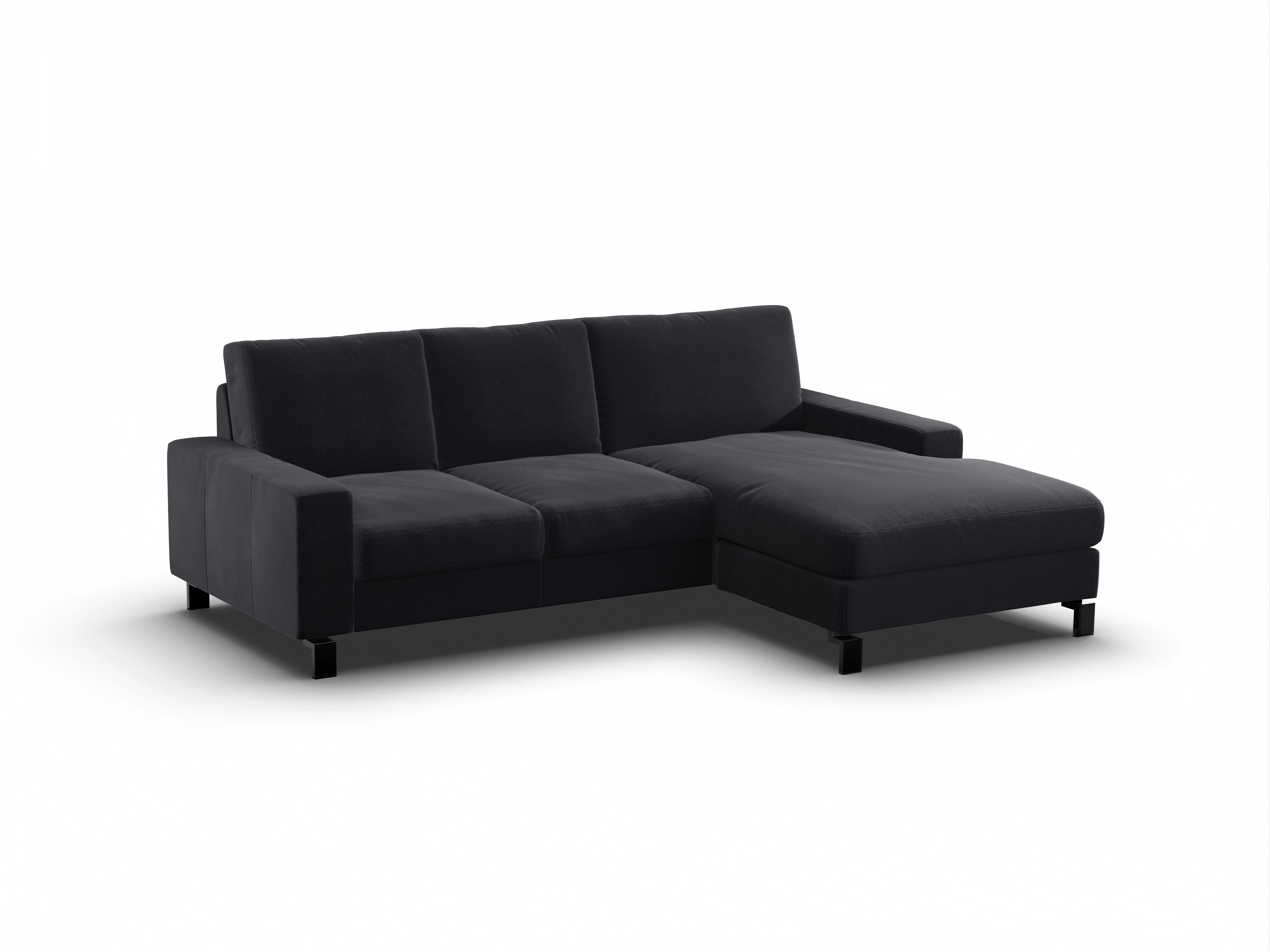 Ansicht des Produktes Casco 2.0 Ecksofa rechts Abschluss offen in Stoff Grau