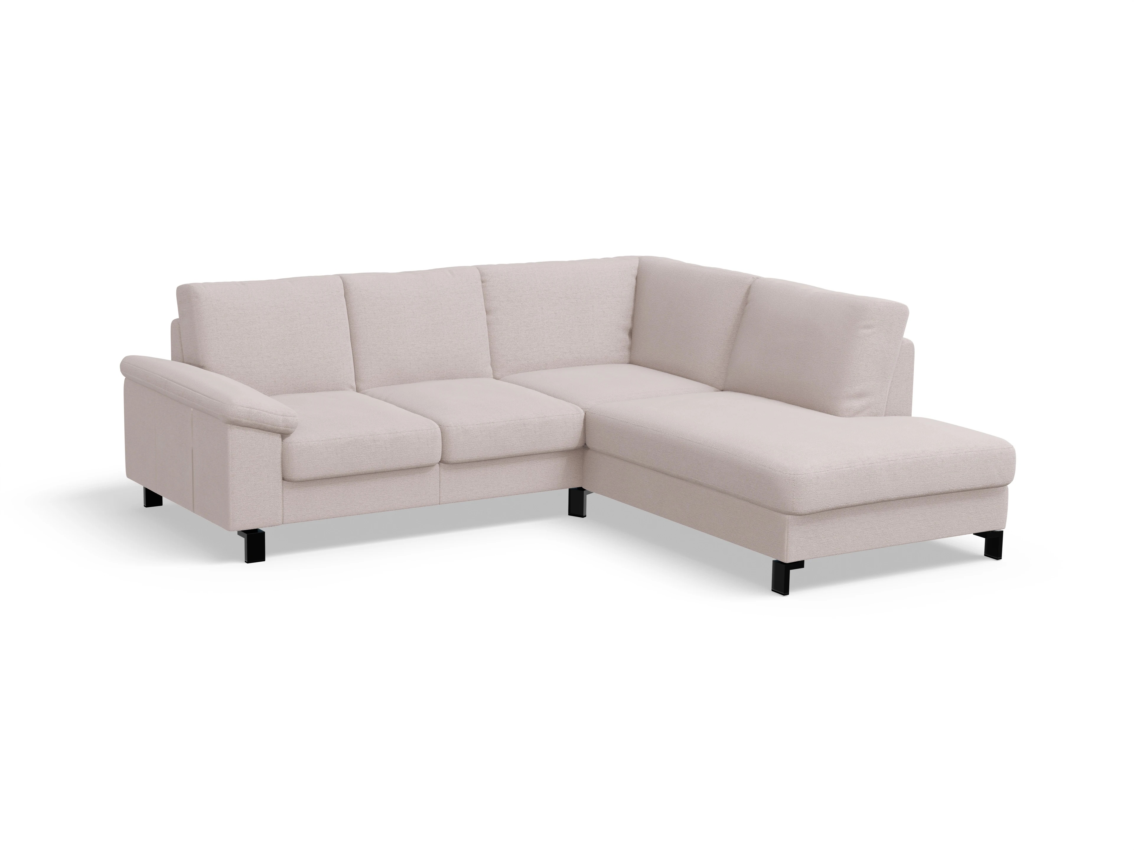 Ansicht des Produktes Casco 2.0 Ecksofa rechts Abschluss offen in Stoff Weiss