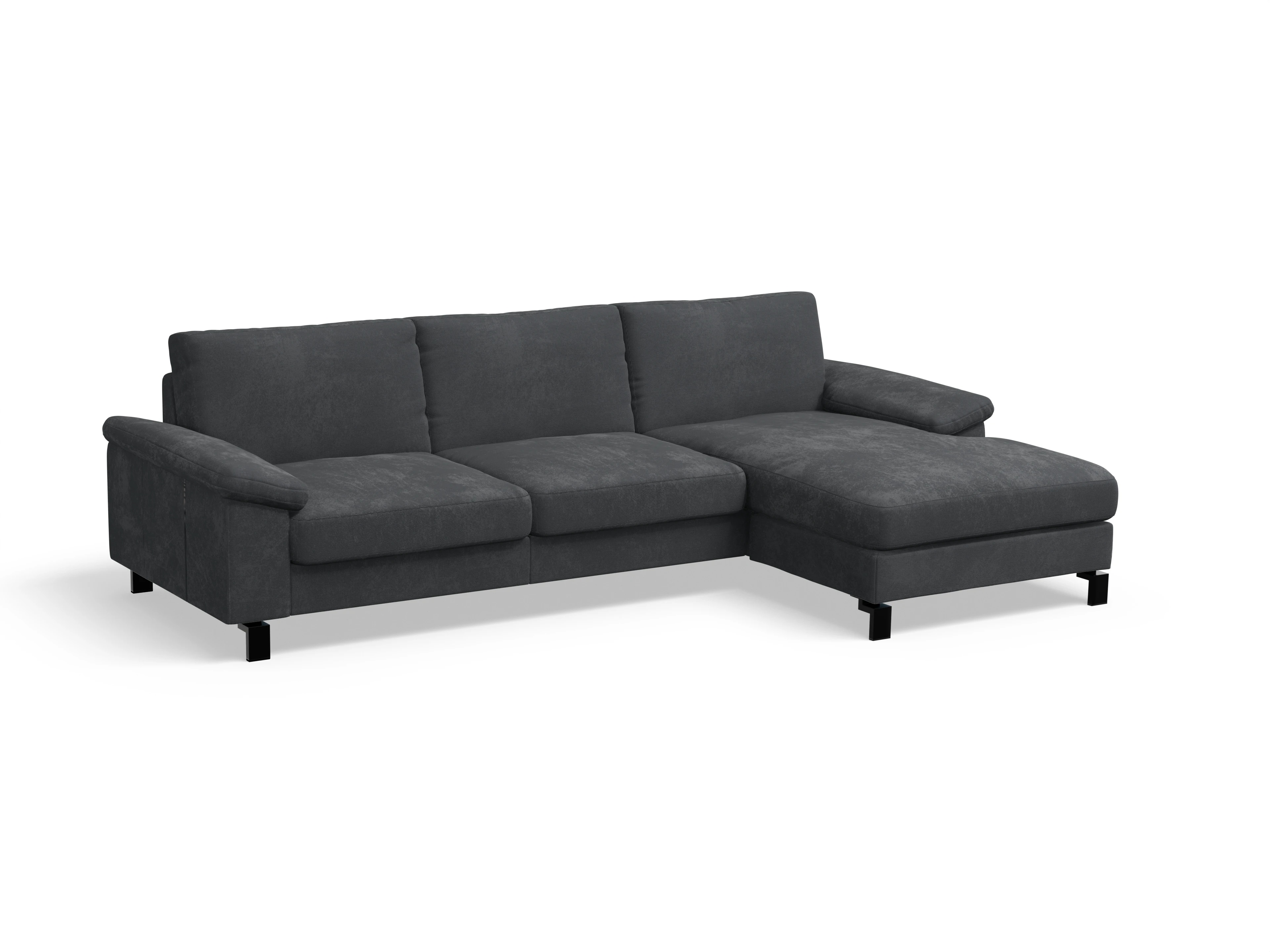 Casco Ecksofa LO Large R Ansicht des Produktes Casco 2.0 Ecksofa rechts Abschluss offen in Stoff Braun