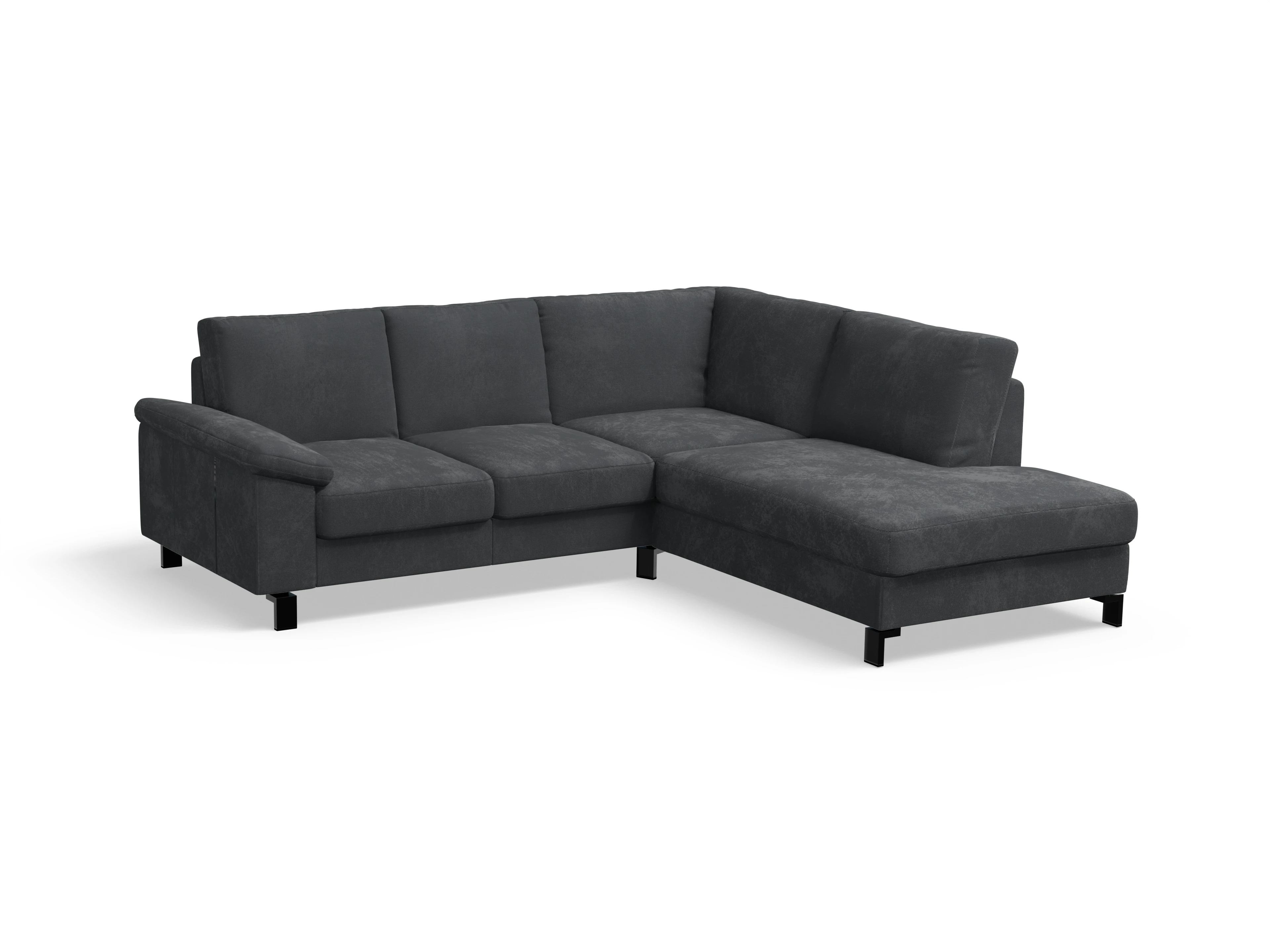 Ansicht des Produktes Casco 2.0 Ecksofa rechts Abschluss offen in Stoff Braun