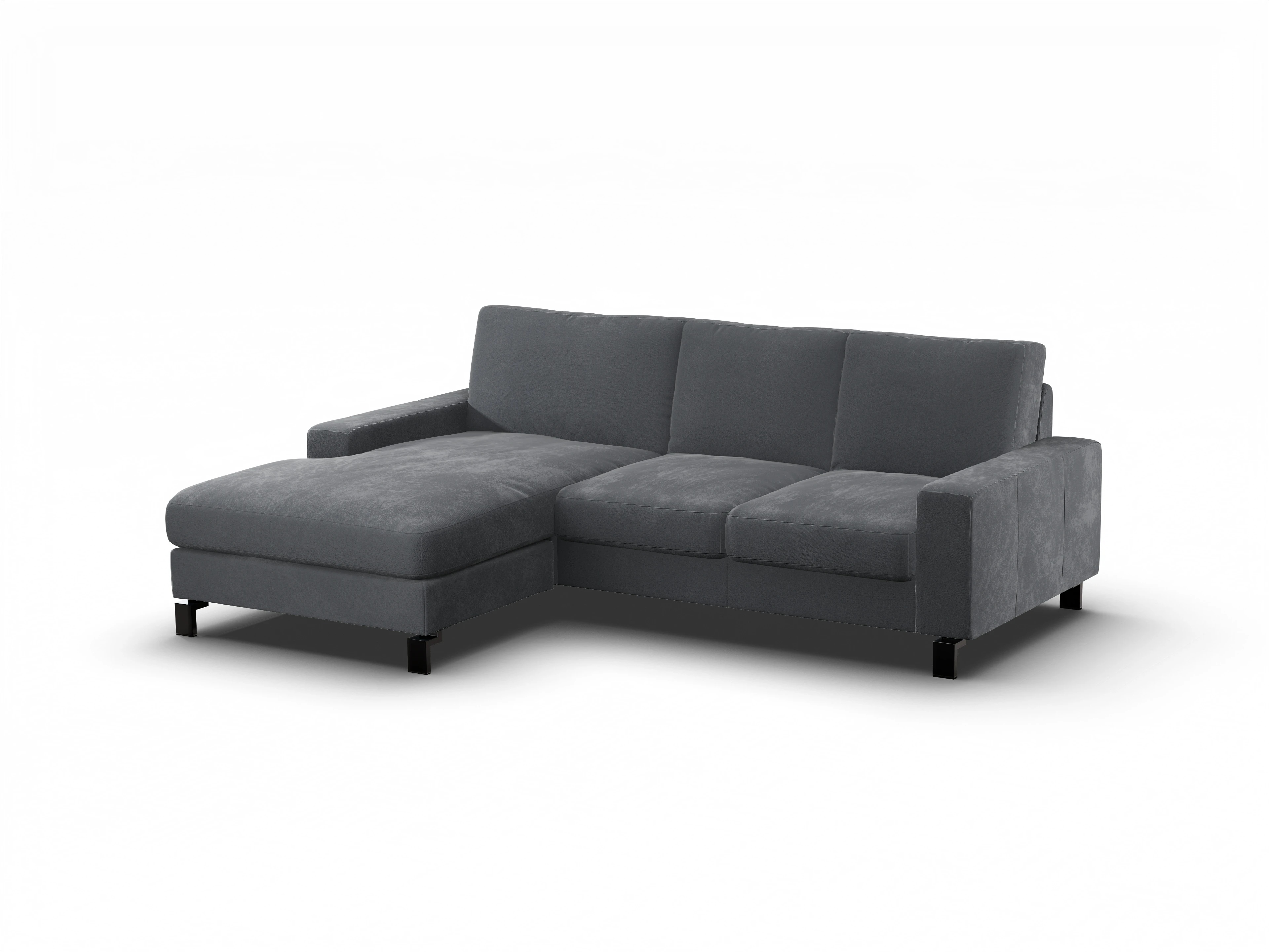 Ansicht des Produktes Casco 2.0 Ecksofa links Abschluss offen in Stoff Braun