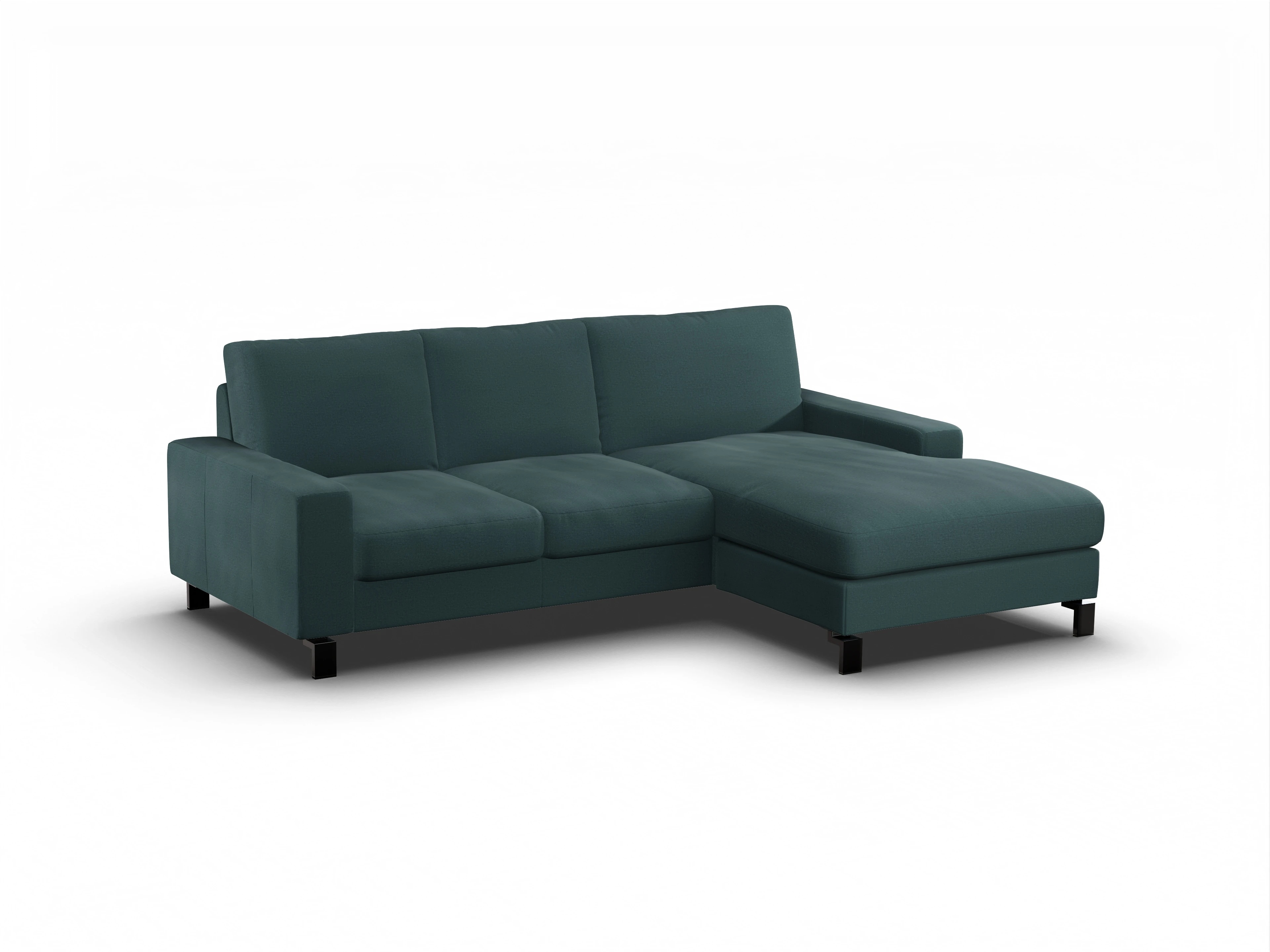 Ansicht des Produktes Casco 2.0 Ecksofa rechts Abschluss offen in Stoff Grün