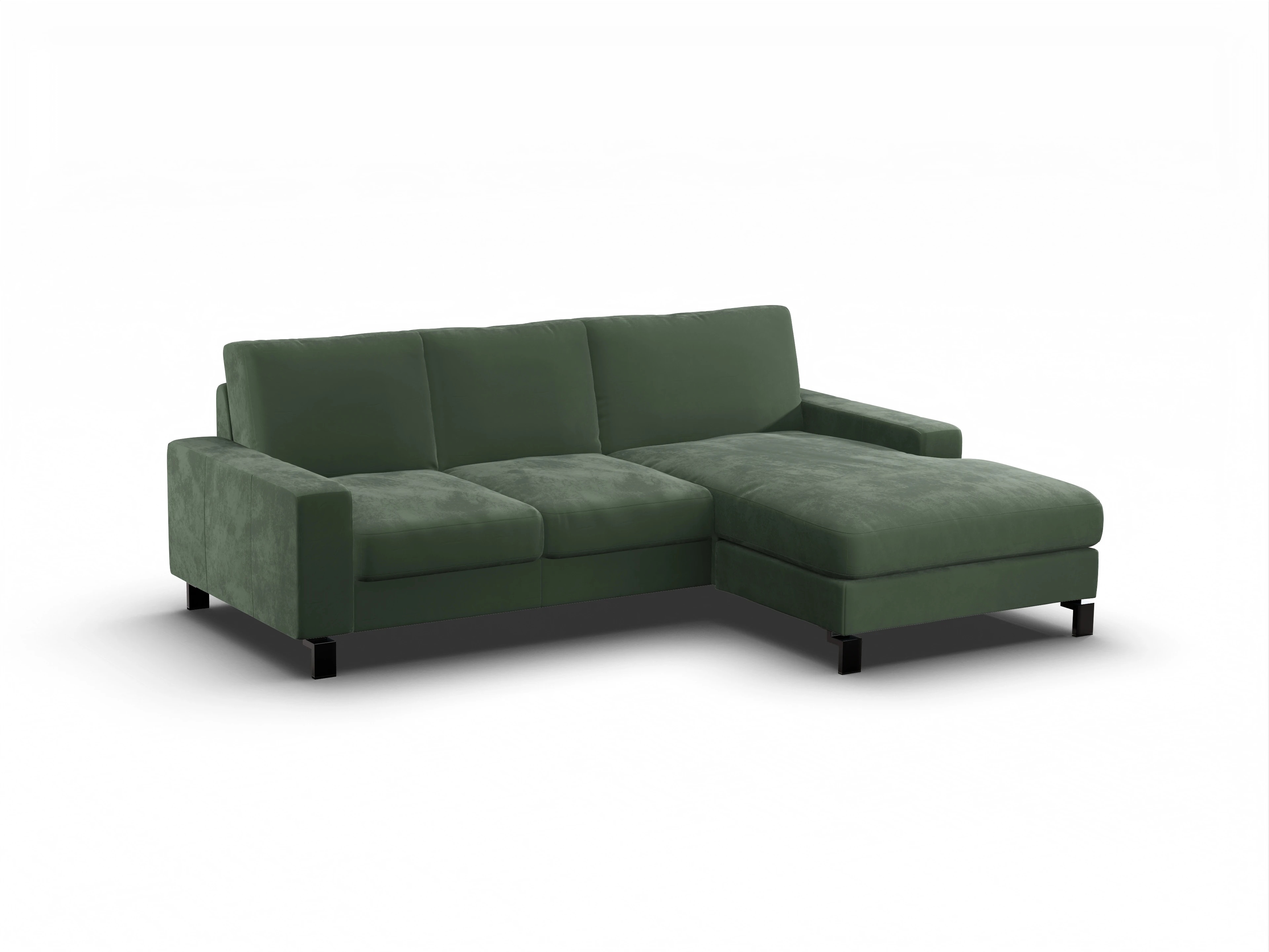Ansicht des Produktes Casco 2.0 Ecksofa rechts Abschluss offen in Stoff Grün
