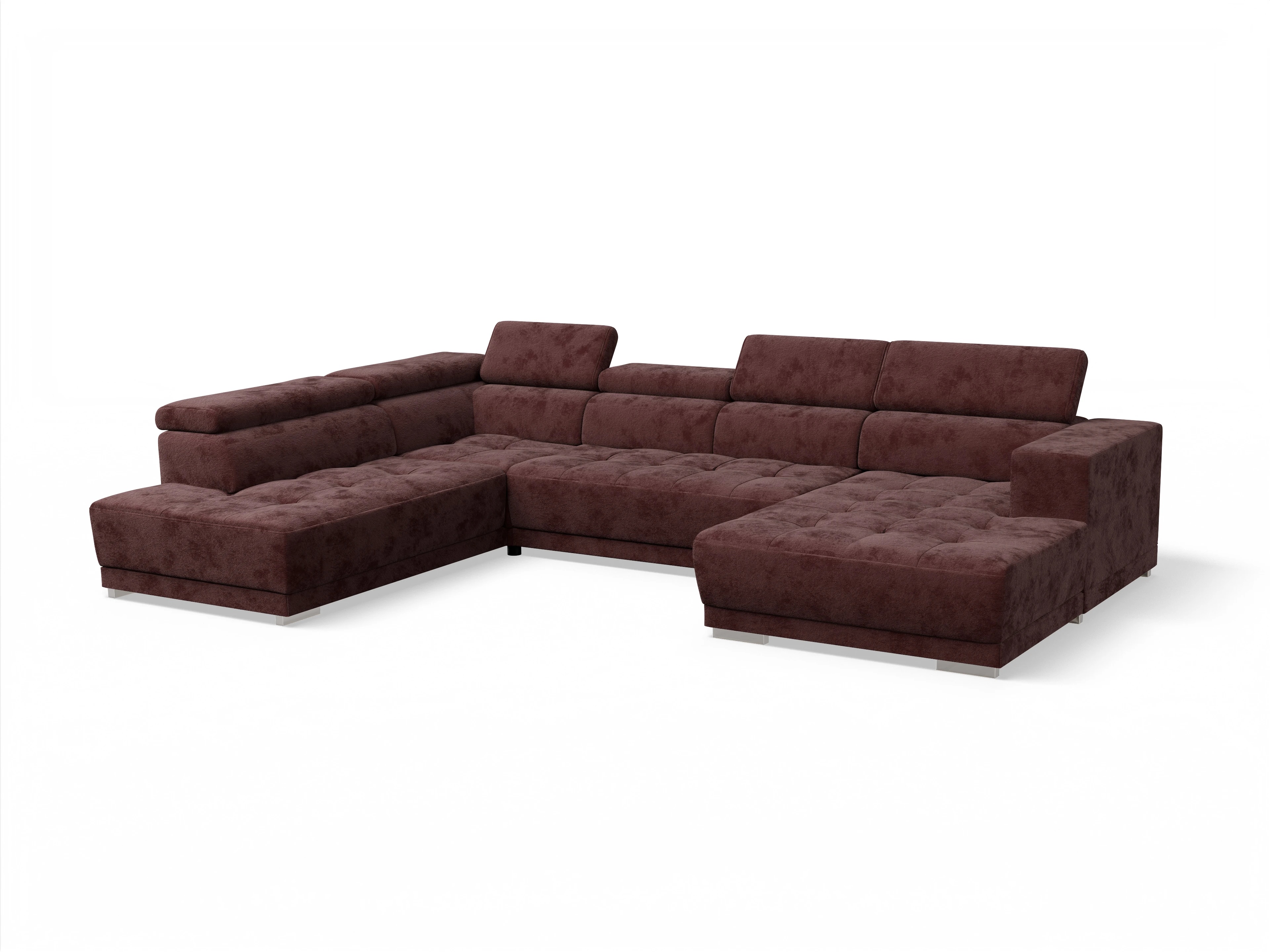 Ansicht des Produktes Connor Wohnlandschaft offen beidseitig in Stoff Rot