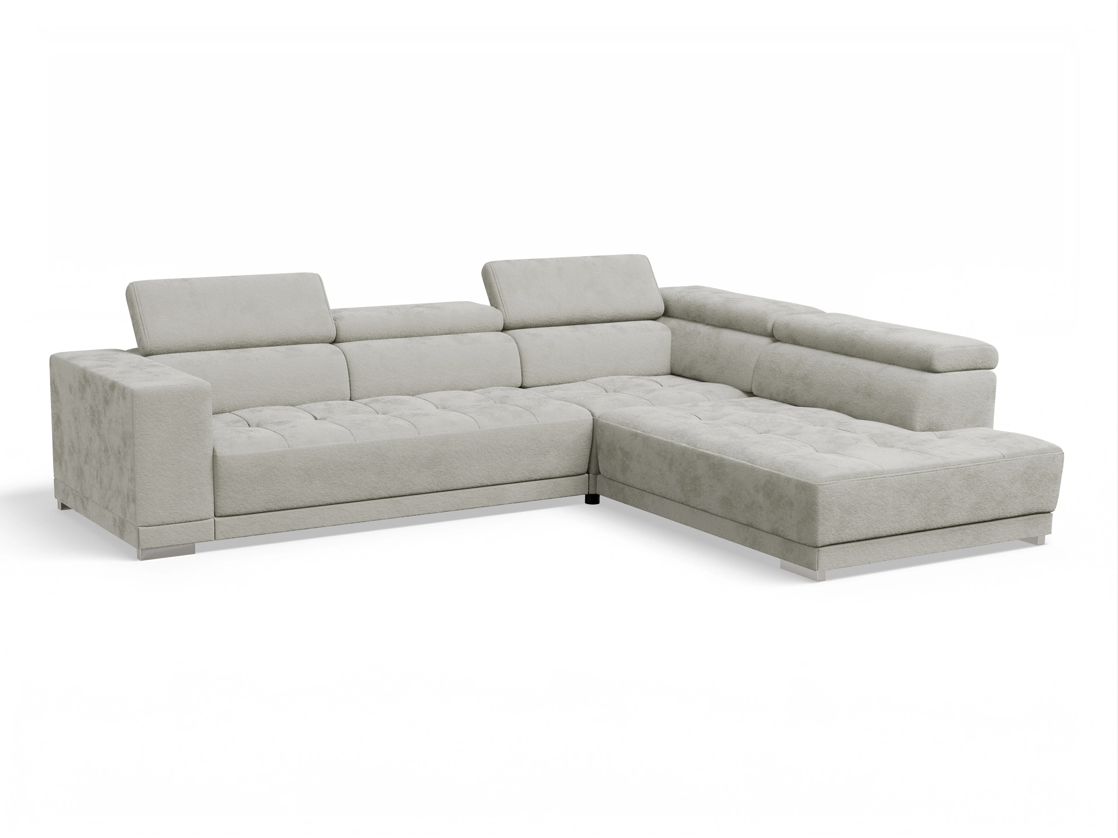 Ansicht des Produktes Connor Ecksofa rechts Abschluss offen in Stoff Beige