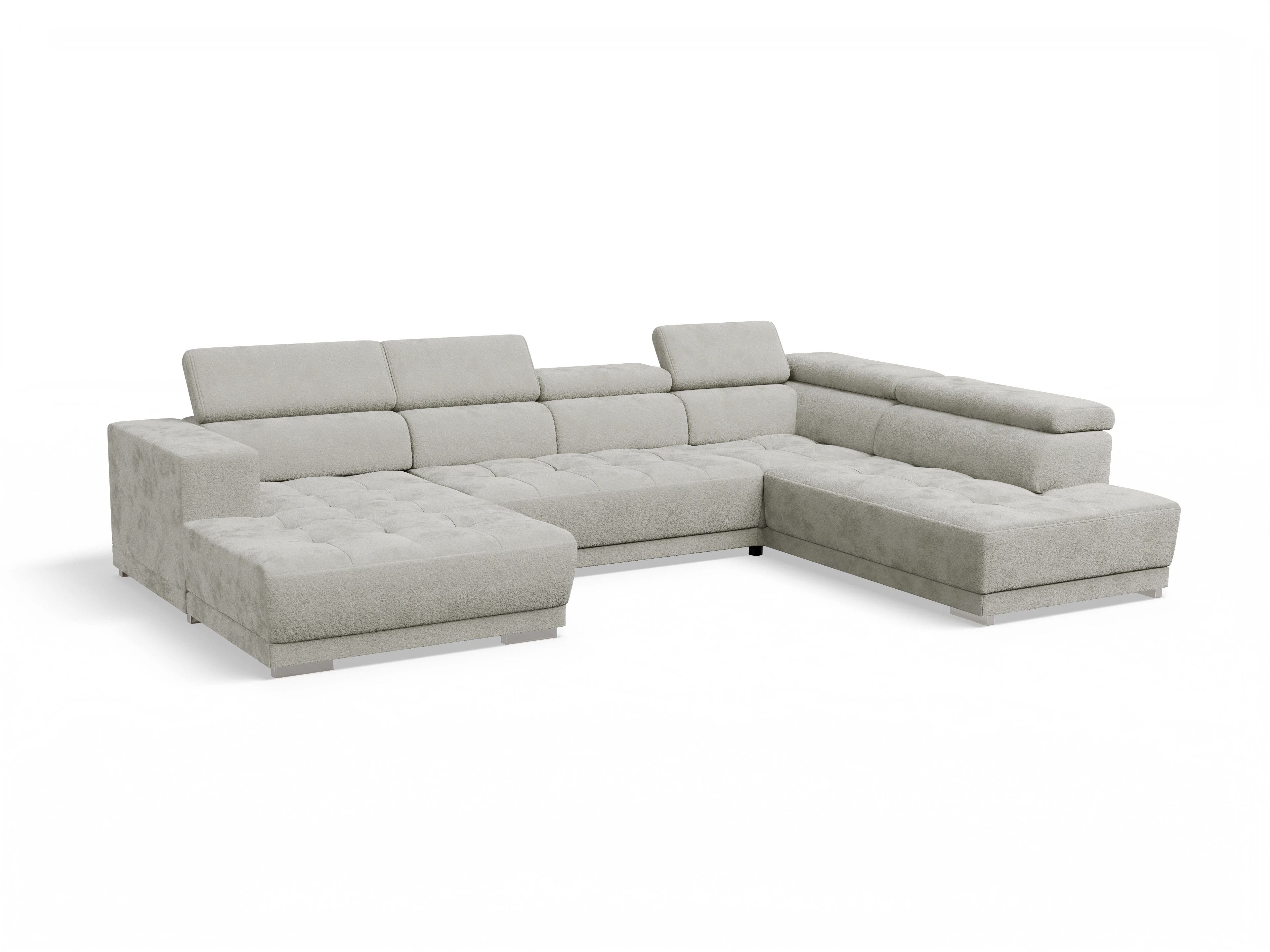 Ansicht des Produktes Connor Wohnlandschaft offen beidseitig in Stoff Beige