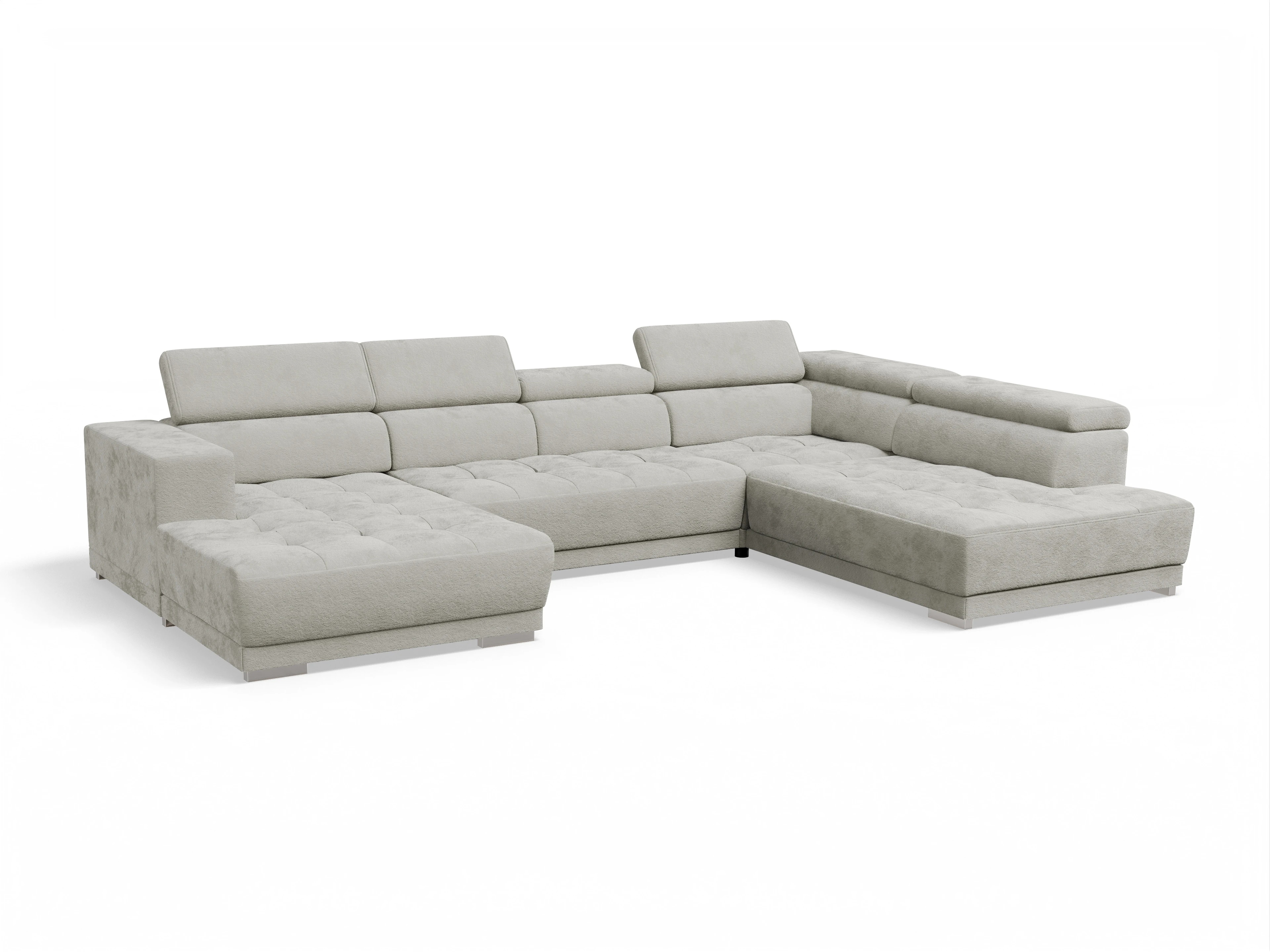 Ansicht des Produktes Connor Wohnlandschaft offen beidseitig in Stoff Beige