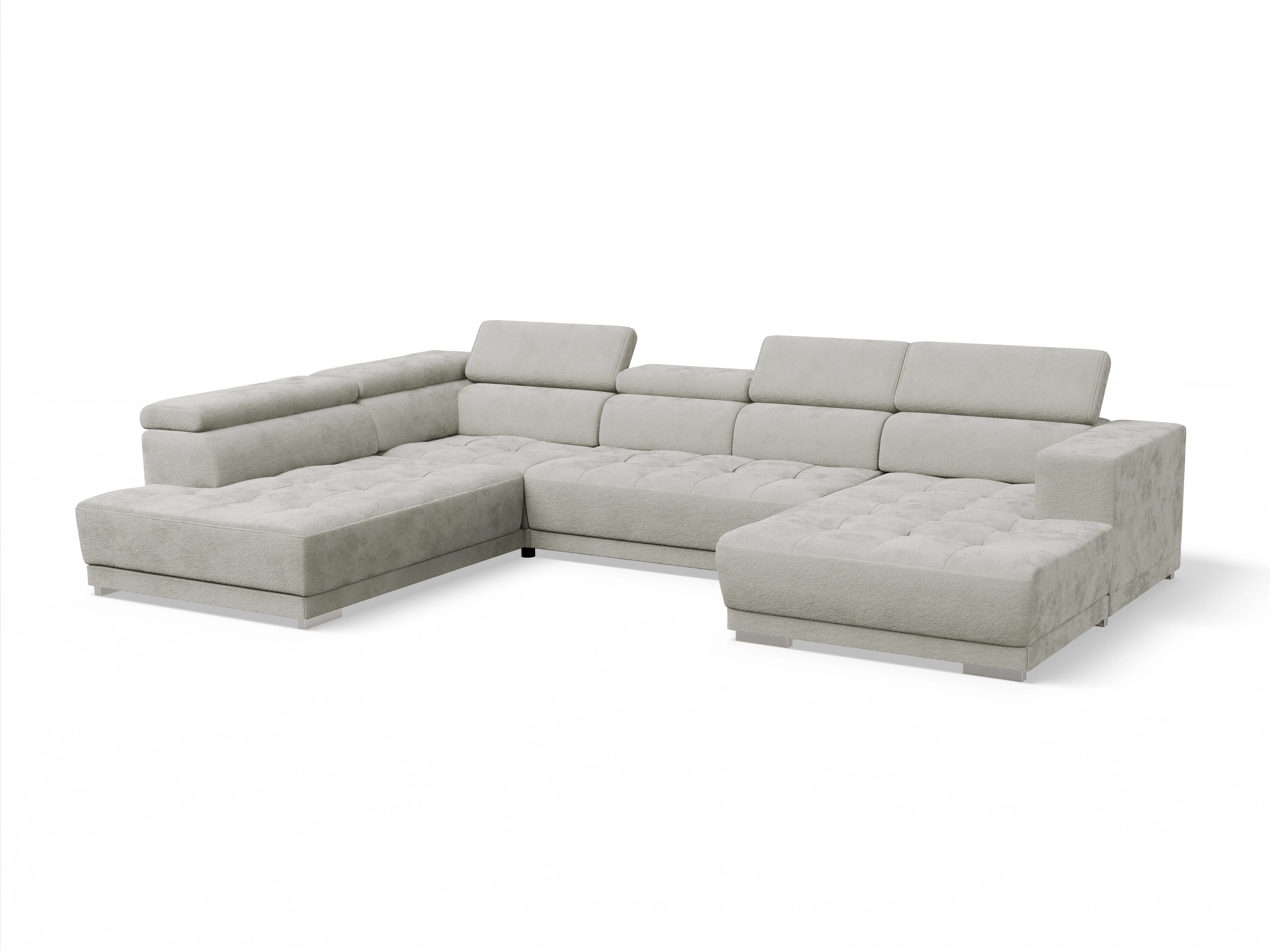 Ansicht des Produktes Connor Wohnlandschaft offen beidseitig in Stoff Beige