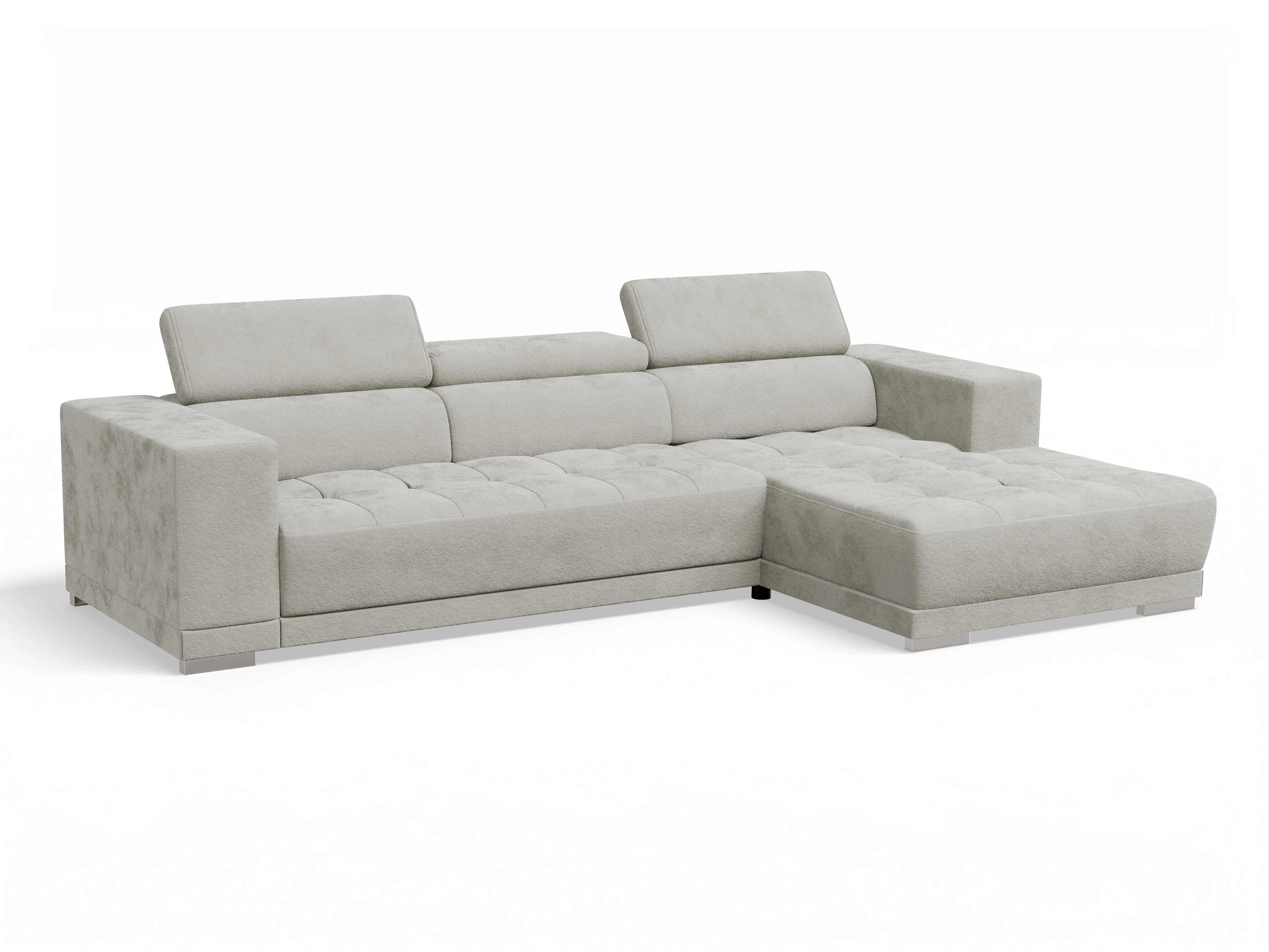 Ansicht des Produktes Connor Ecksofa rechts Abschluss offen in Stoff Beige
