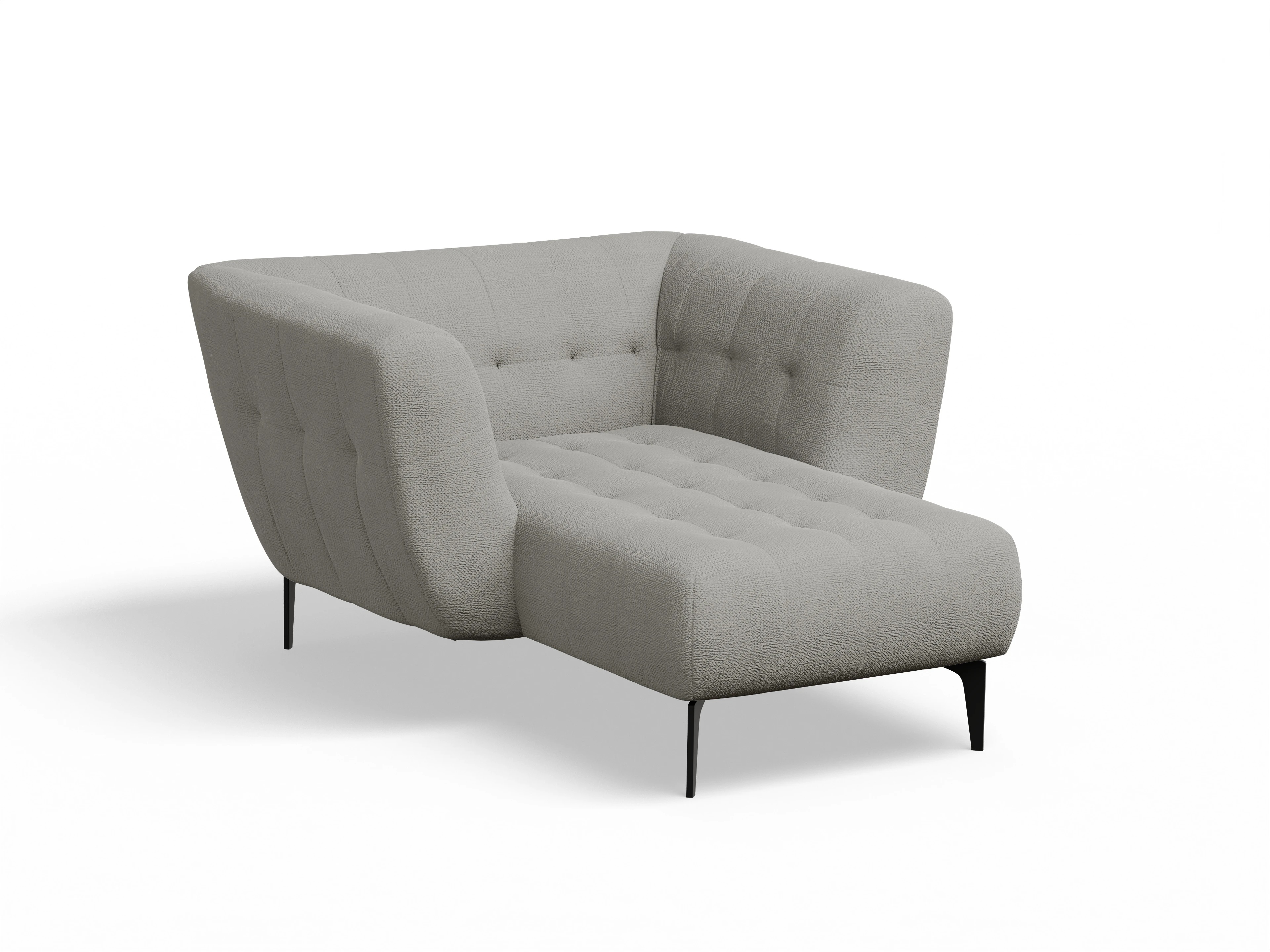 Ansicht des Produktes Vera Loungesessel in Stoff Grau