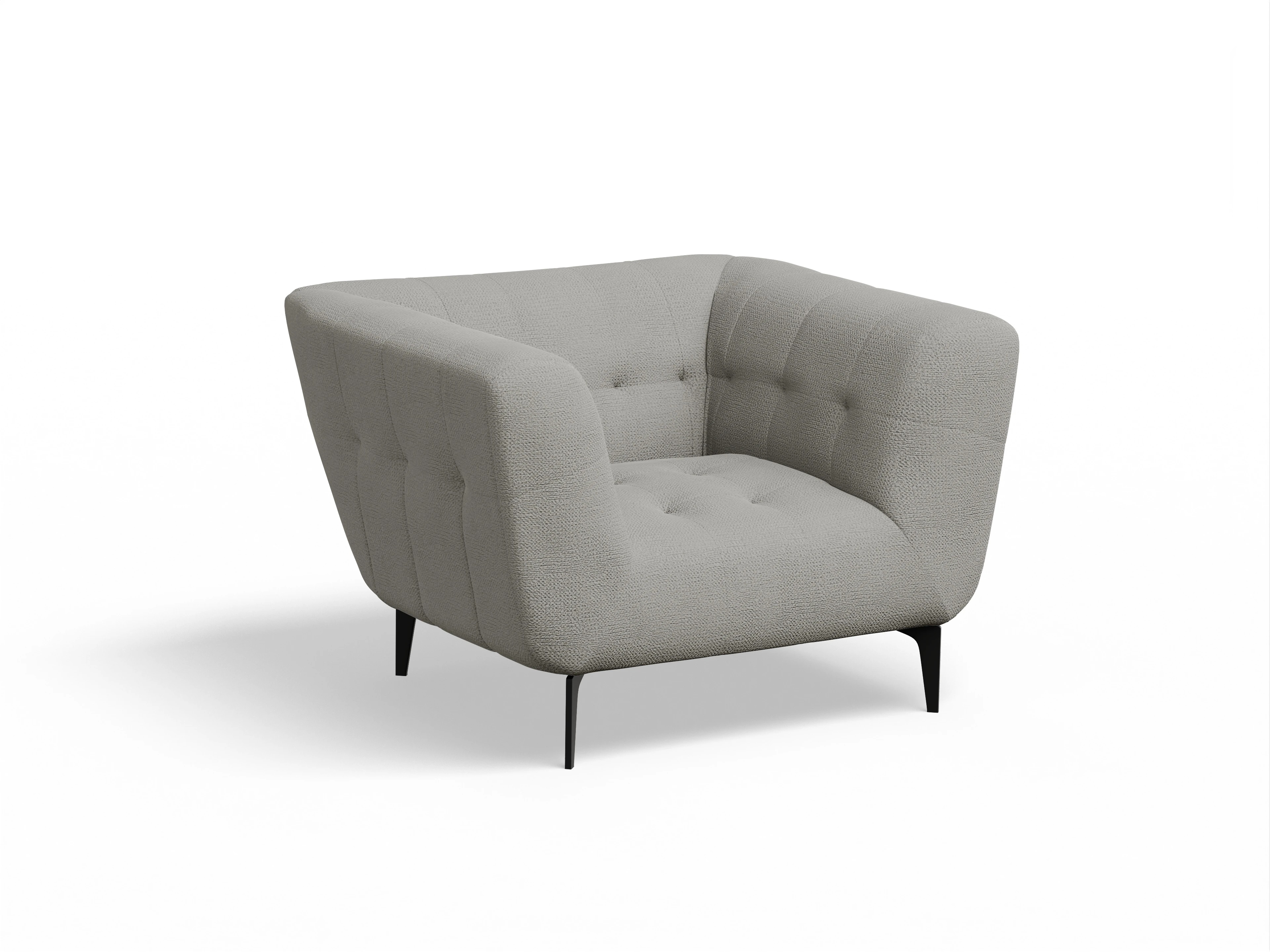 Ansicht des Produktes Vera Klassische Sessel in Stoff Grau