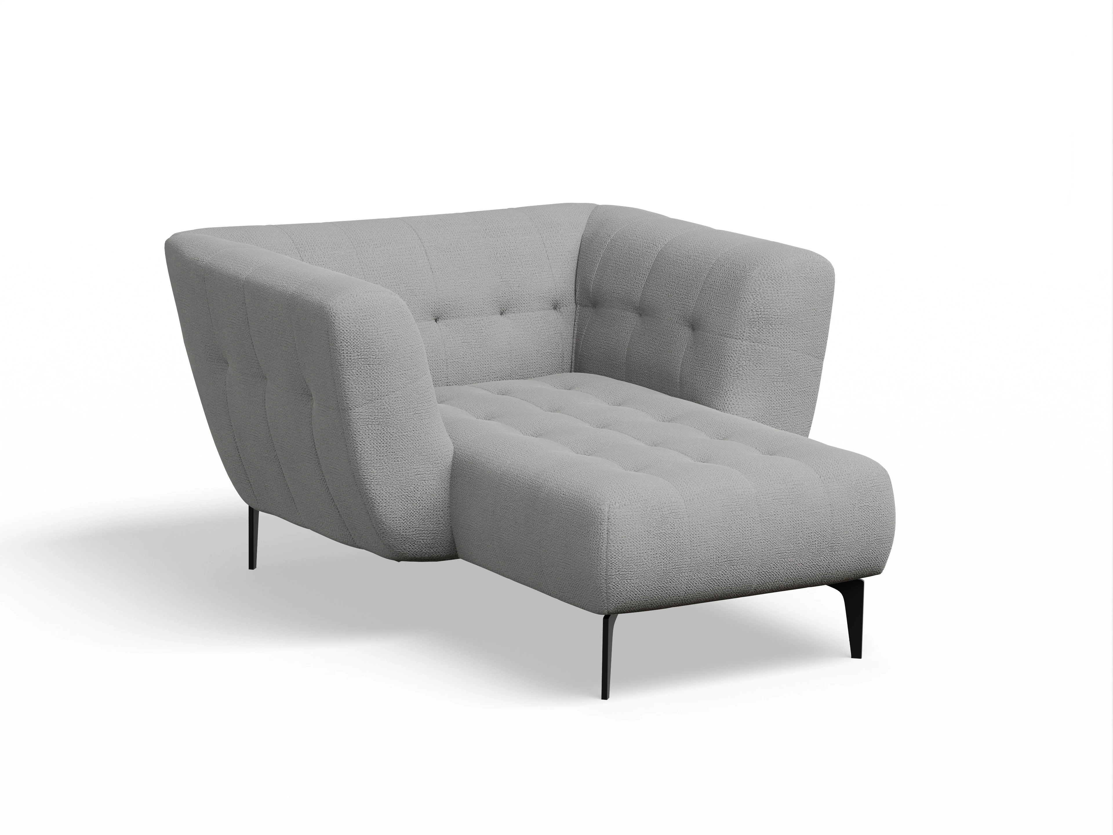 Ansicht des Produktes Vera Loungesessel in Stoff Grau