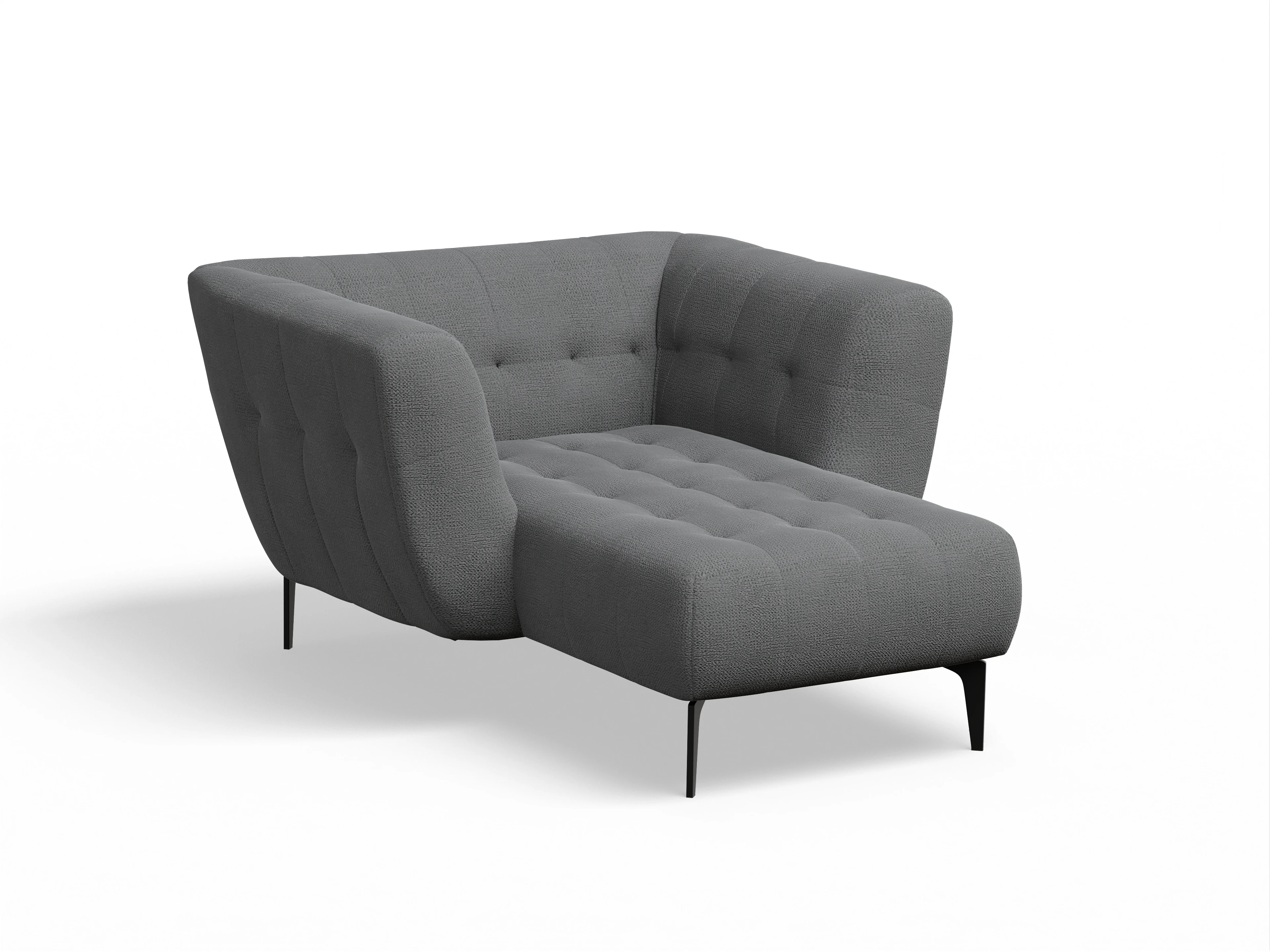 Ansicht des Produktes Vera Loungesessel in Stoff Grau