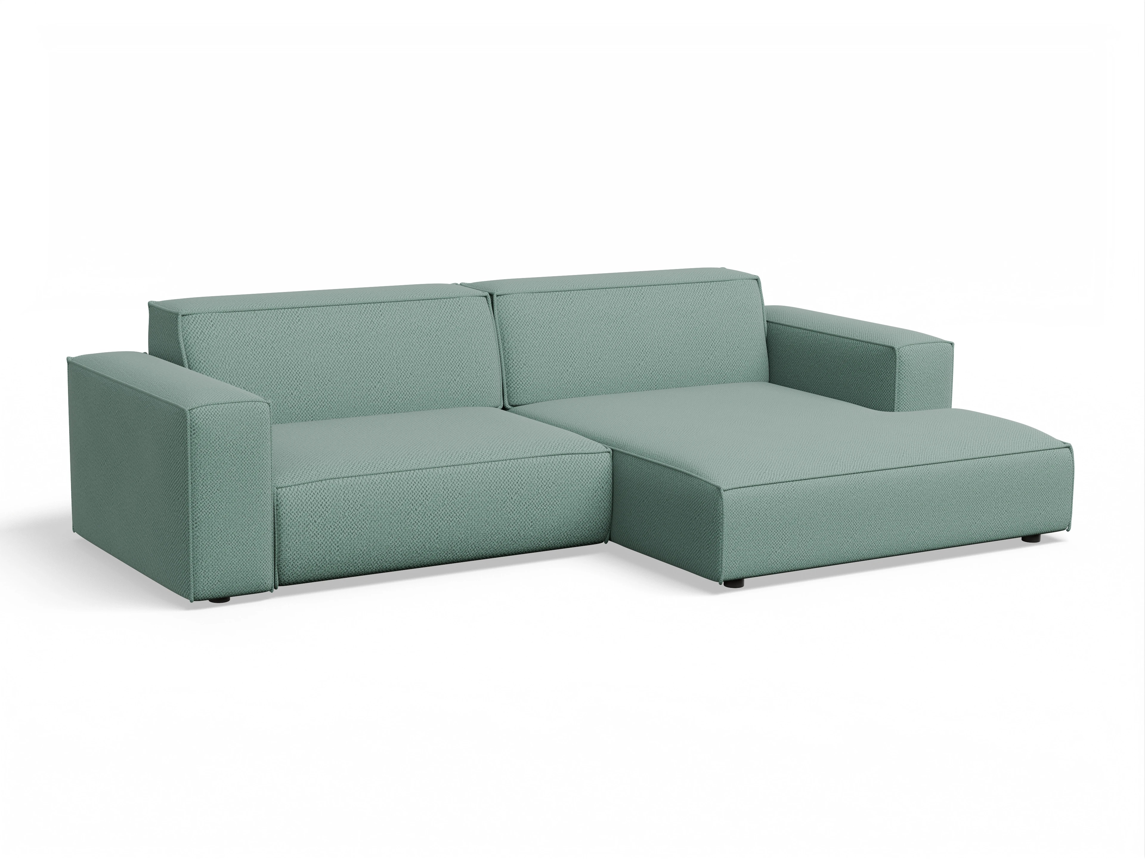 Ansicht des Produktes Claas-O Ecksofa rechts Abschluss offen in Stoff Blau