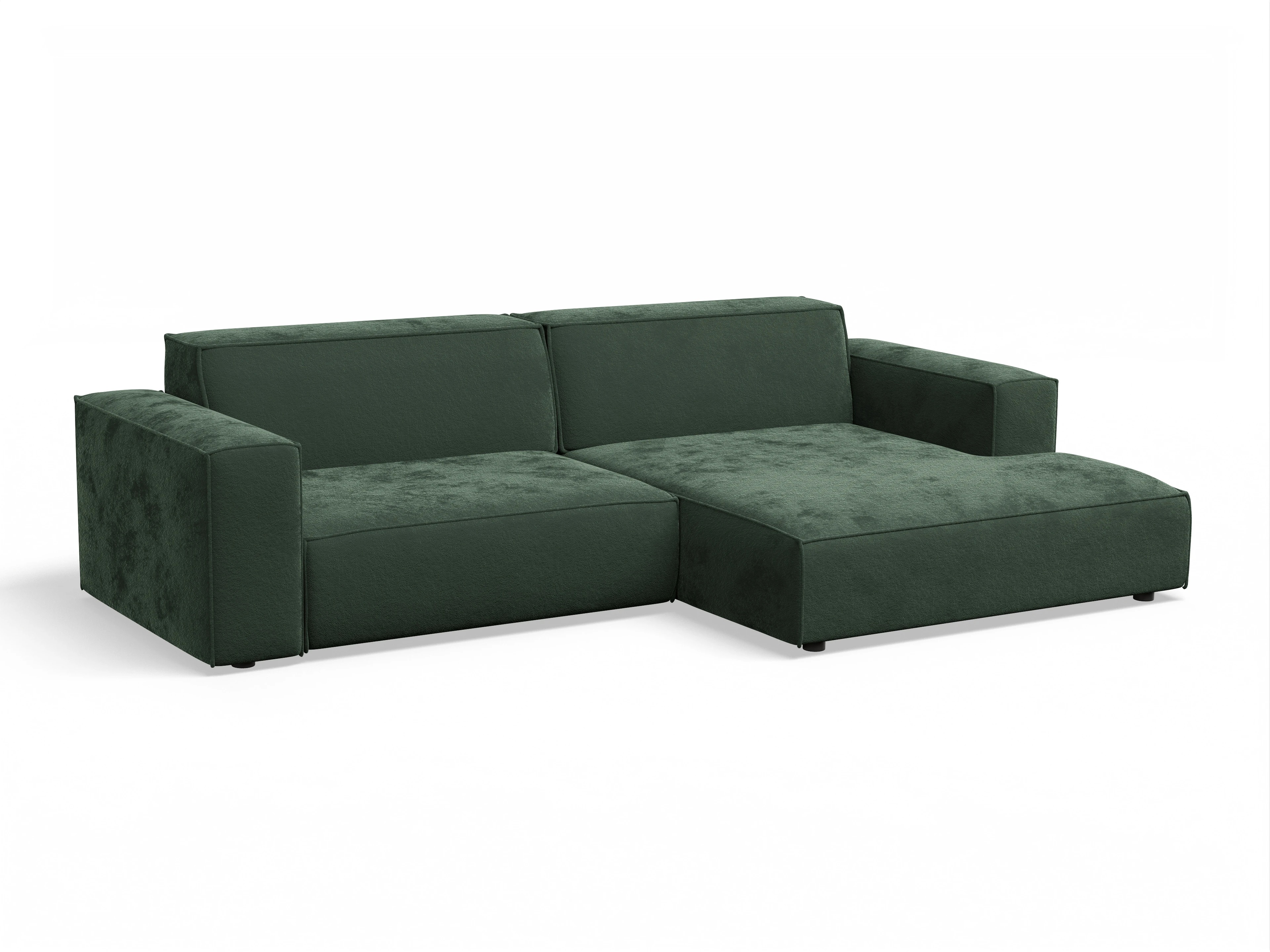 Ansicht des Produktes Claas-O Ecksofa rechts Abschluss offen in Stoff Grün