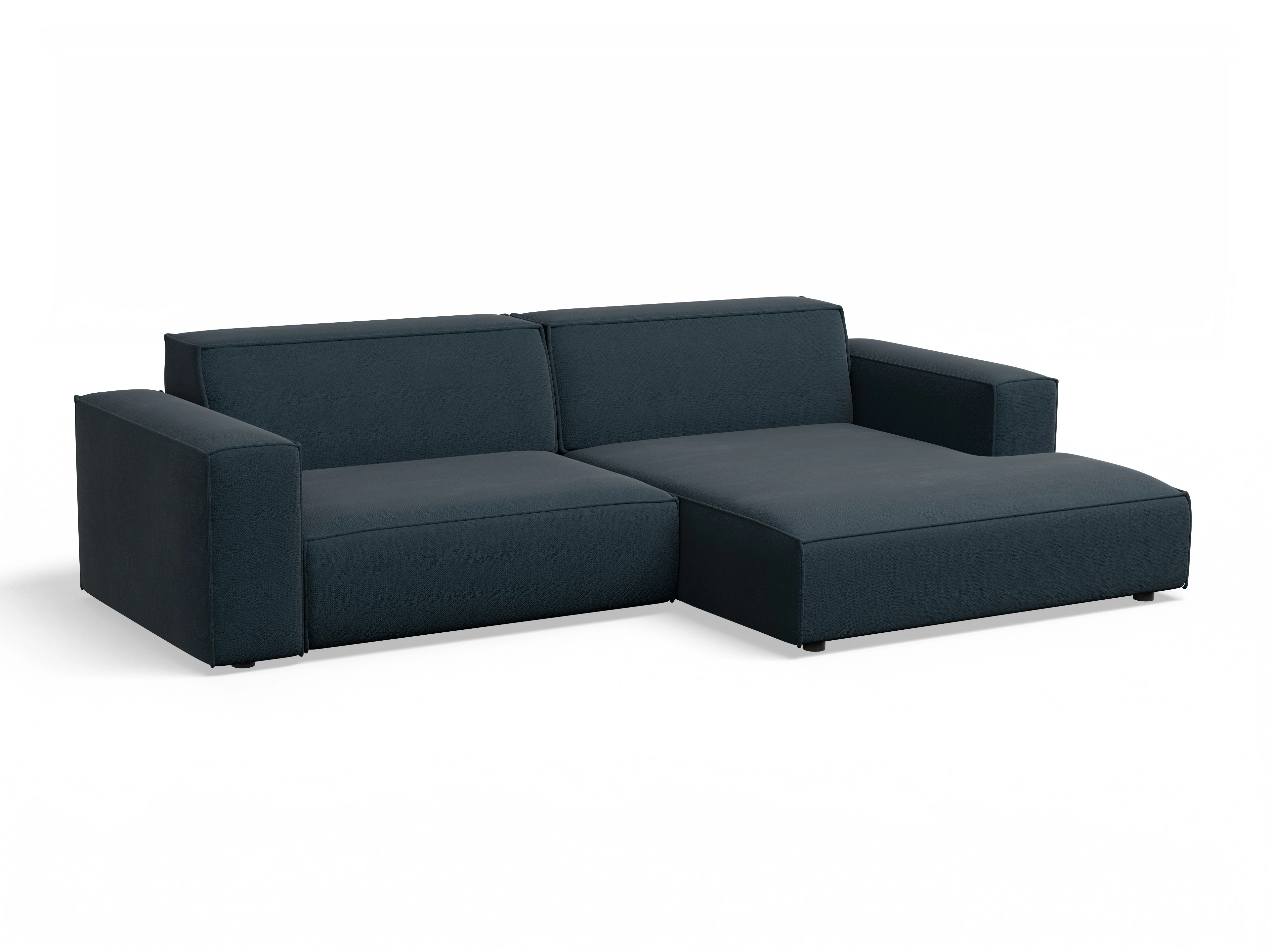 Ansicht des Produktes Claas-O Ecksofa rechts Abschluss offen in Stoff Blau