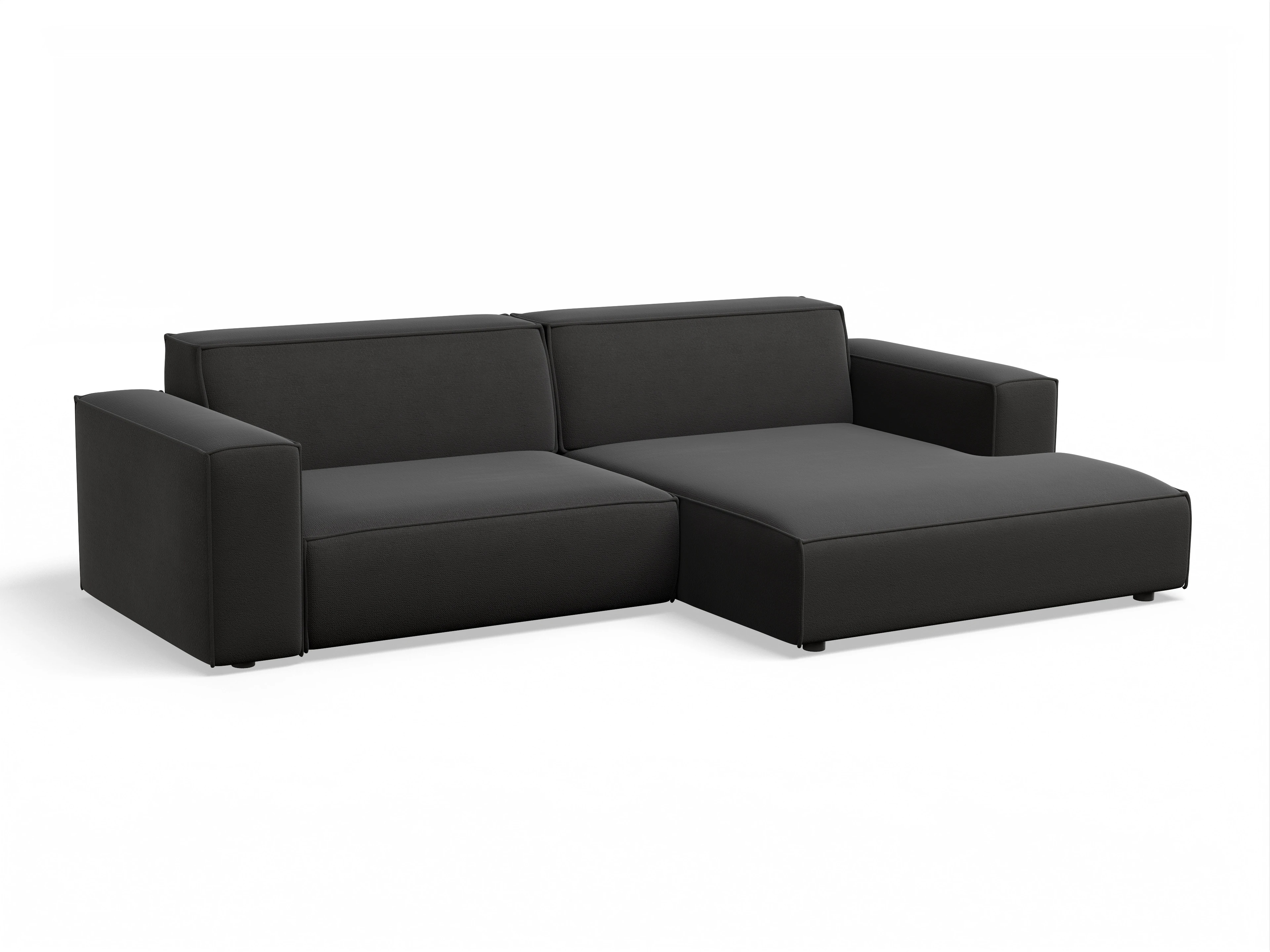 Ansicht des Produktes Claas-O Ecksofa rechts Abschluss offen in Stoff Grau