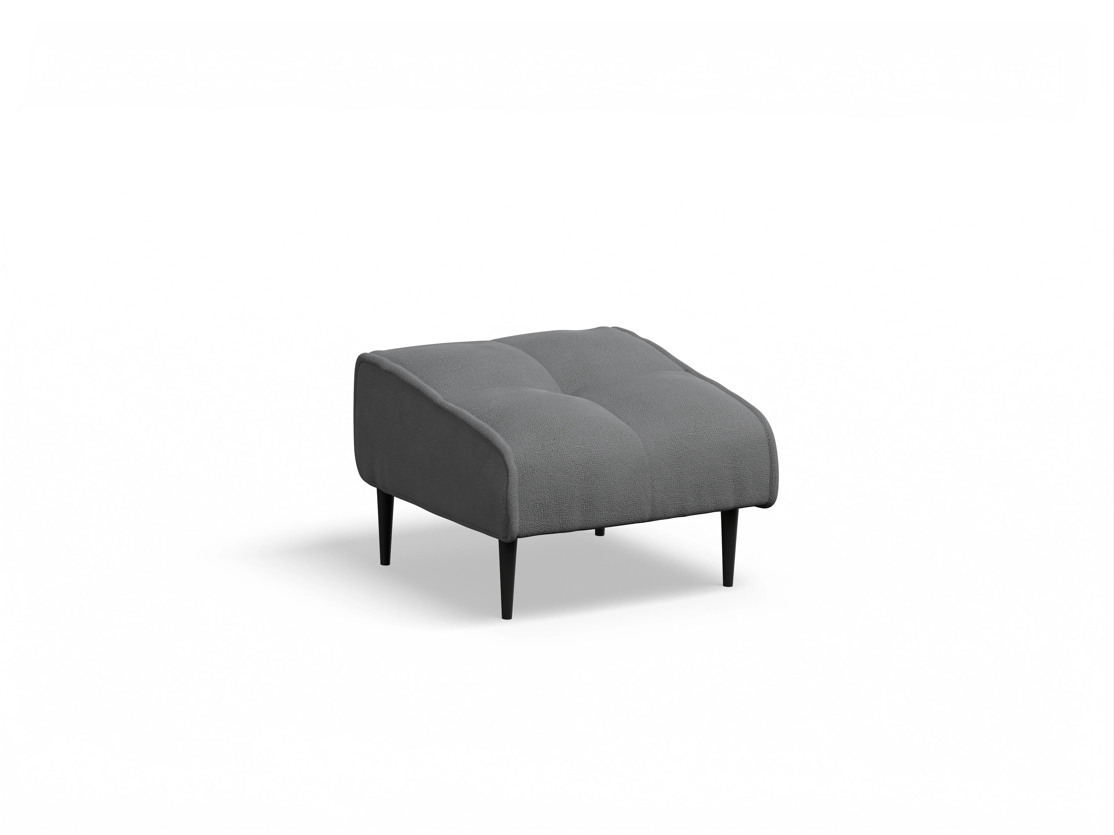 Marvin Hocker 60x60cm Ansicht des Produktes Marvin-O Hocker in Stoff Grau