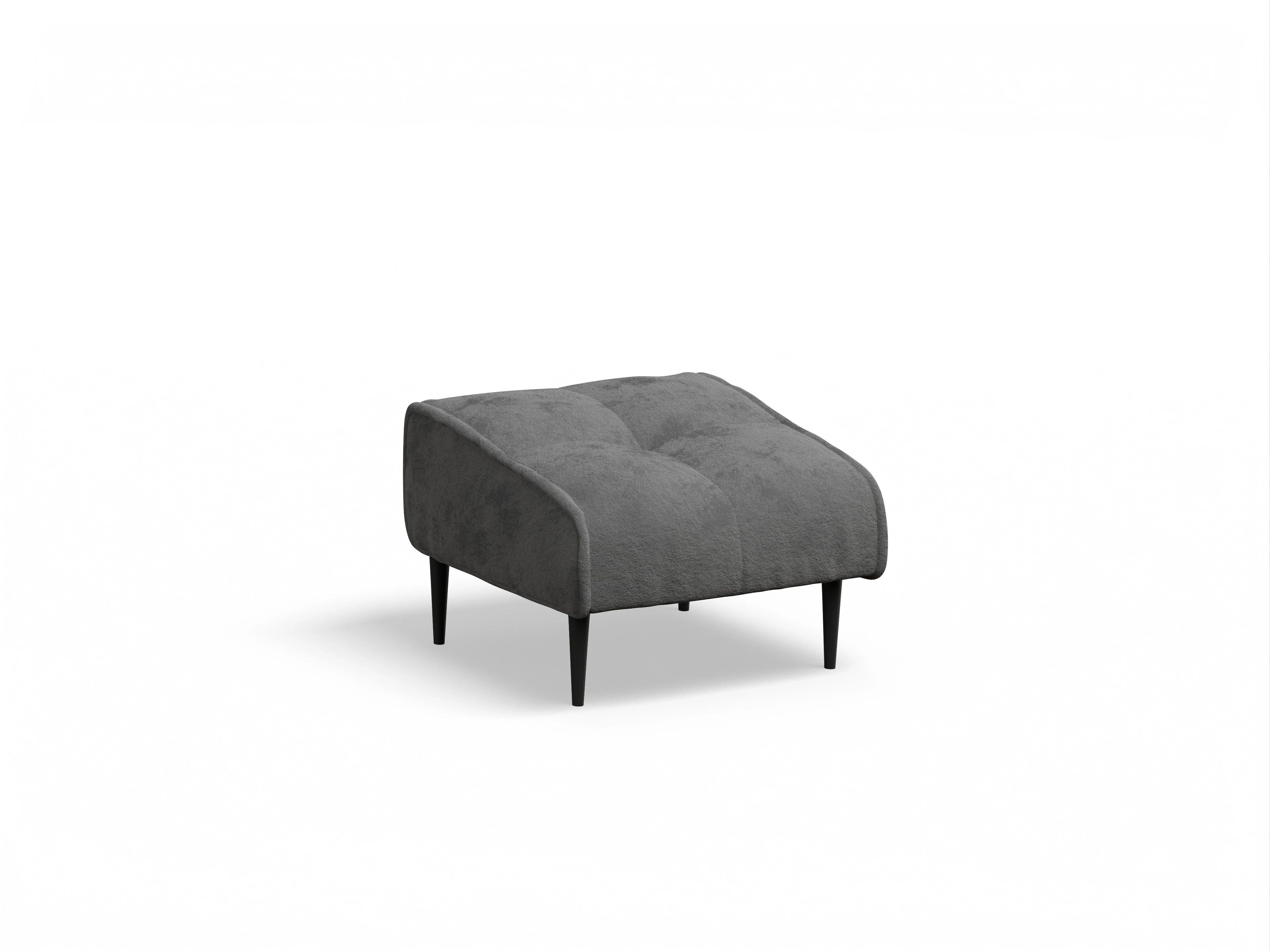 Ansicht des Produktes Marvin-O Hocker in Stoff Grau