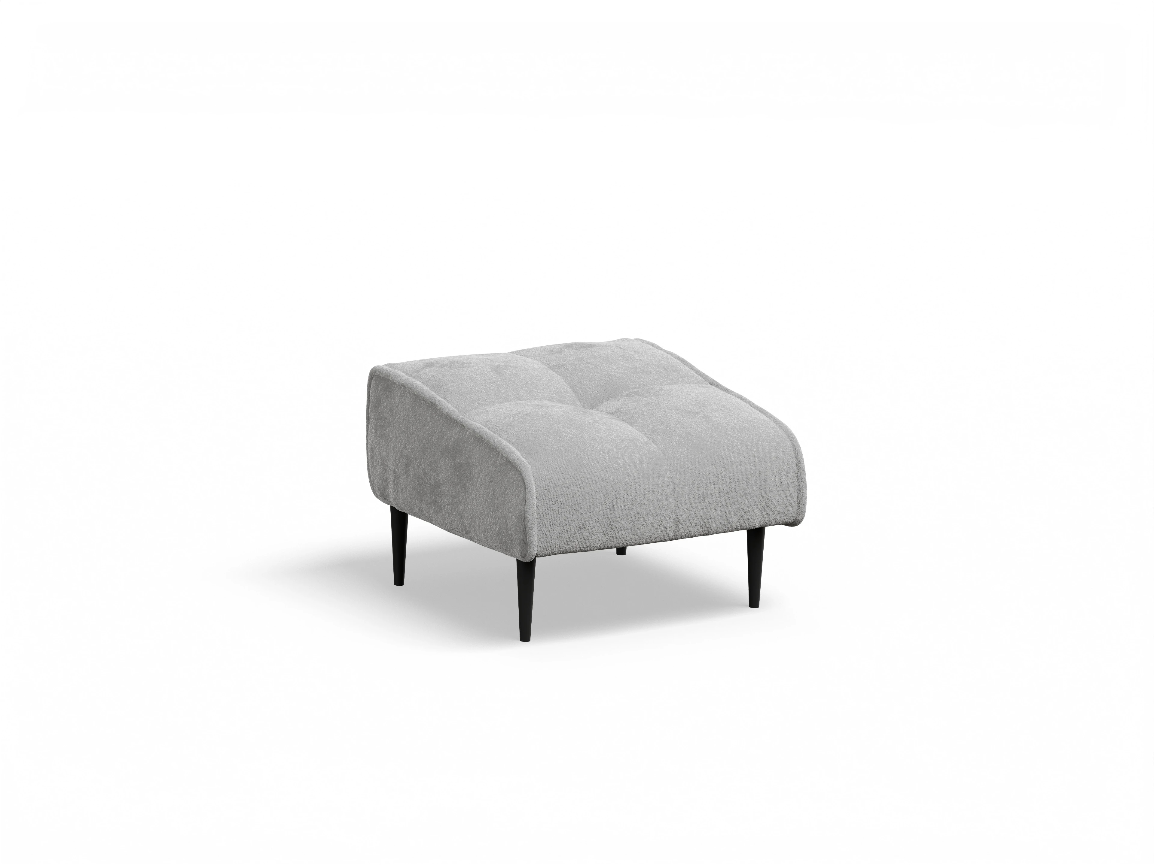 Ansicht des Produktes Marvin-O Hocker in Stoff Grau