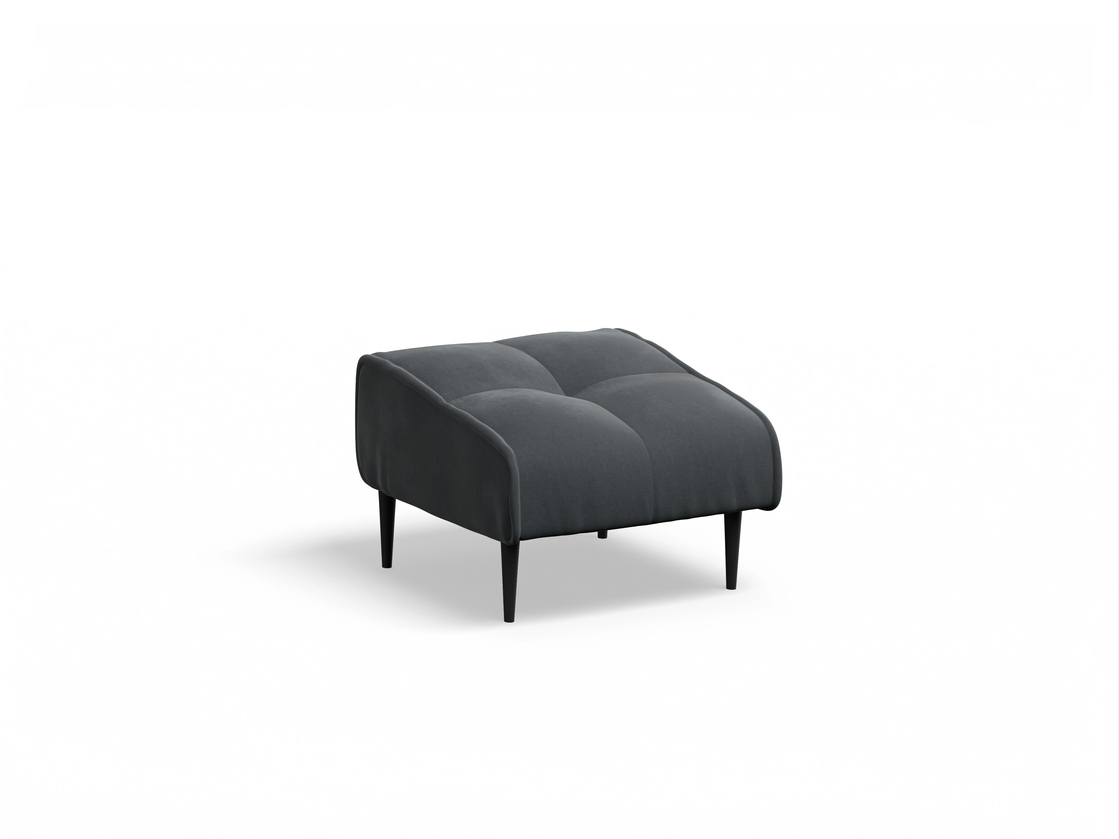 Ansicht des Produktes Marvin-O Hocker in Stoff Grau