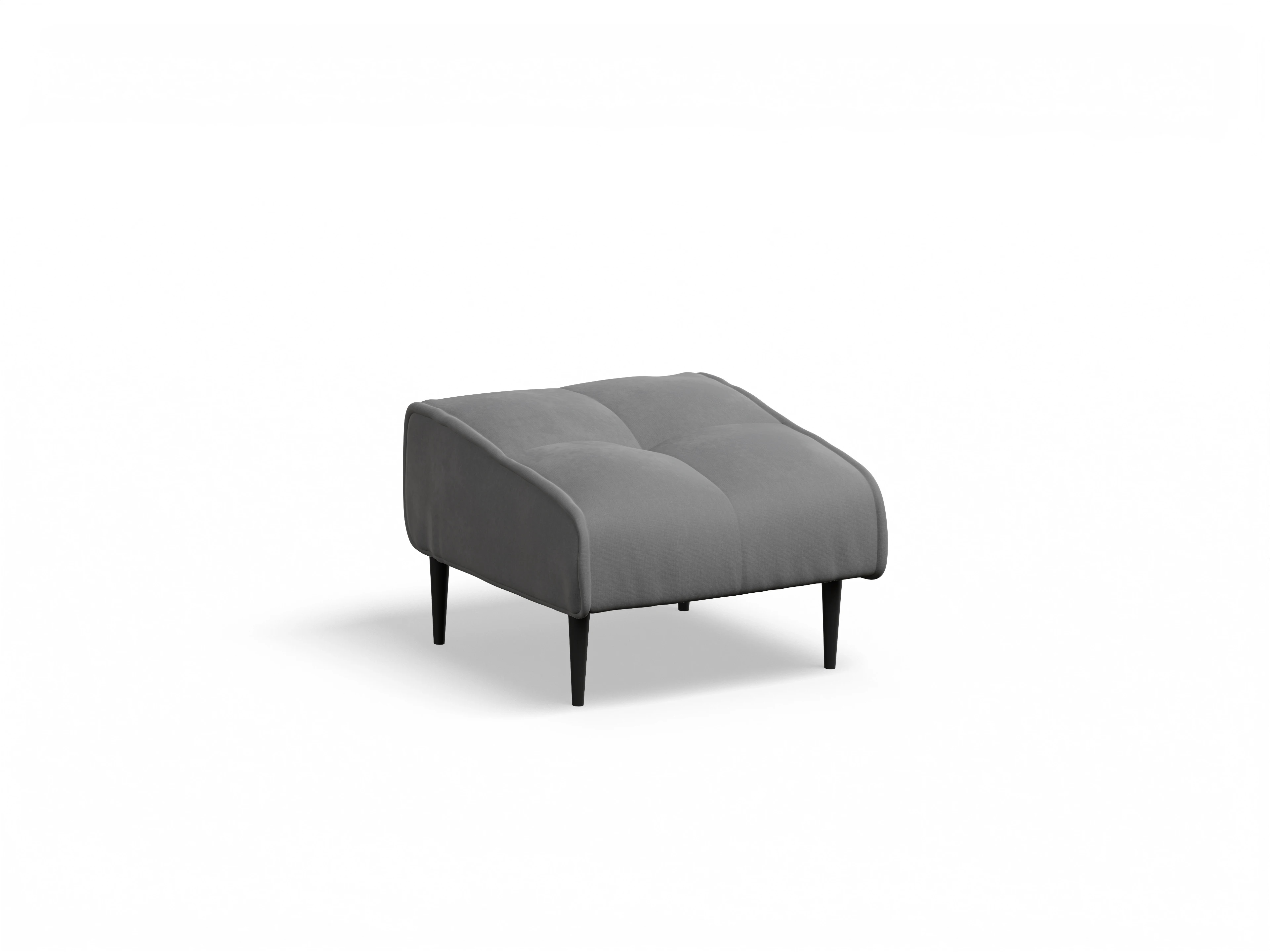 Ansicht des Produktes Marvin-O Hocker in Stoff Grau