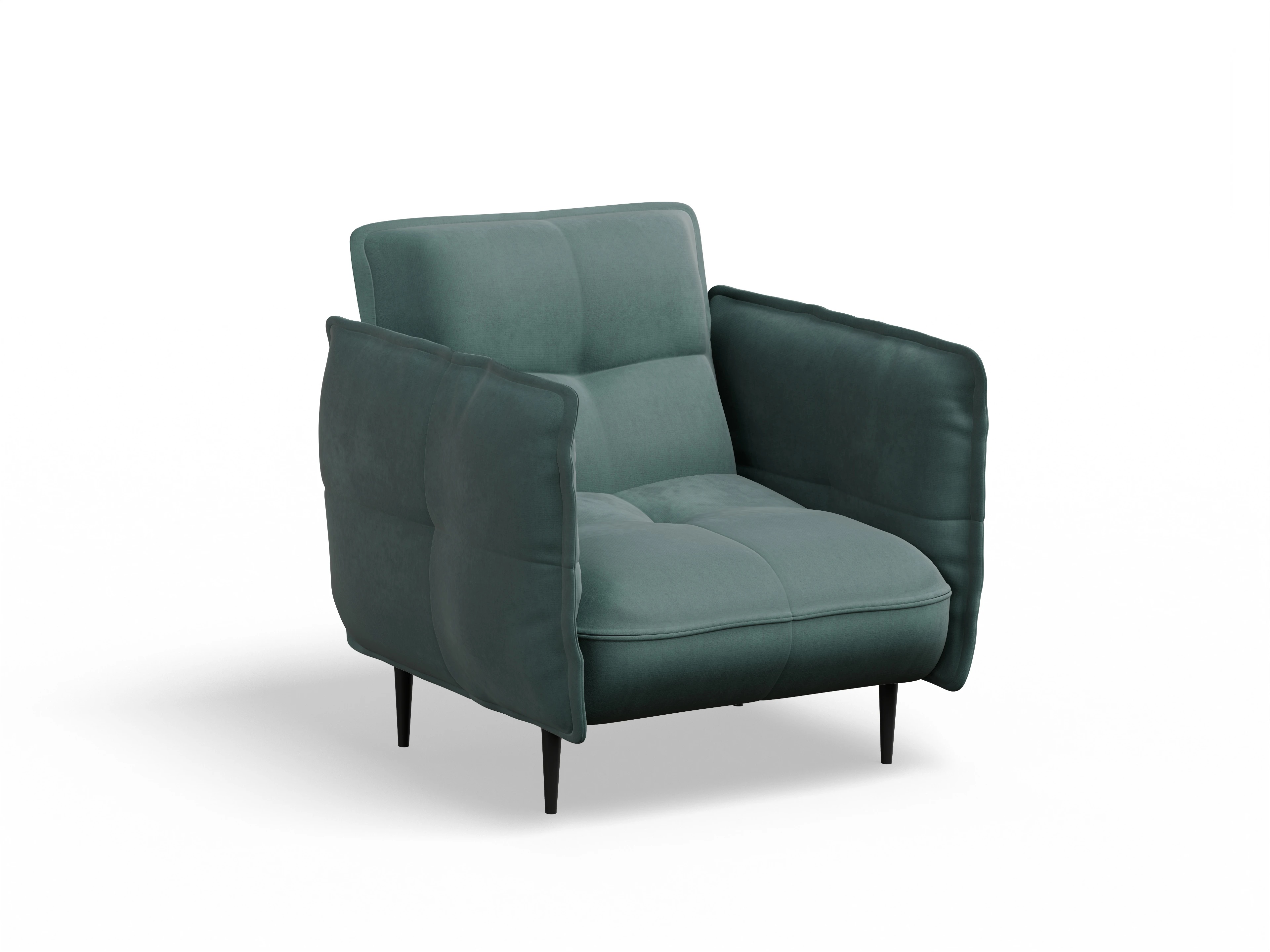 Ansicht des Produktes Marvin-O Klassische Sessel in Stoff Blau