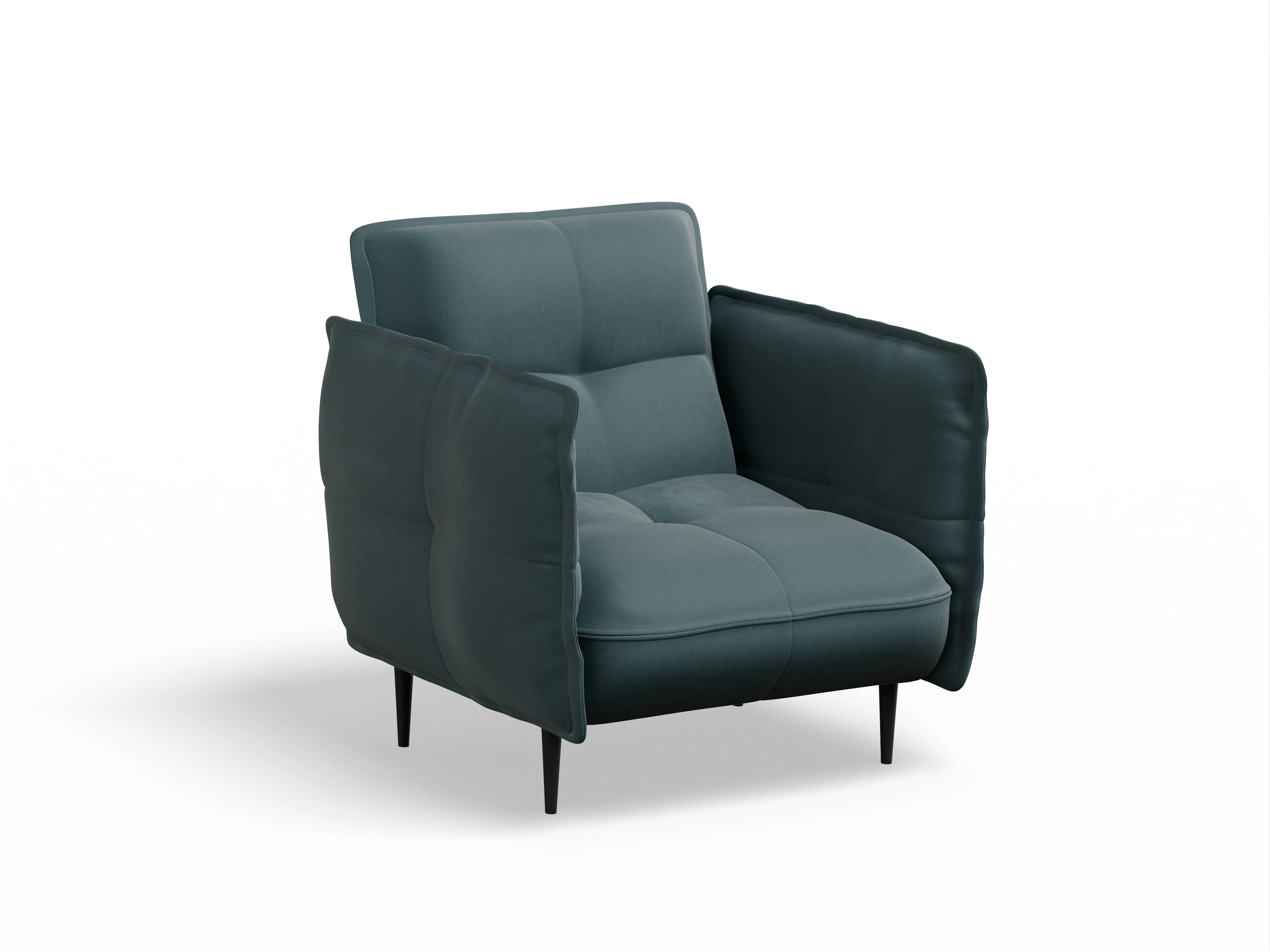 Ansicht des Produktes Marvin-O Klassische Sessel in Stoff Blau