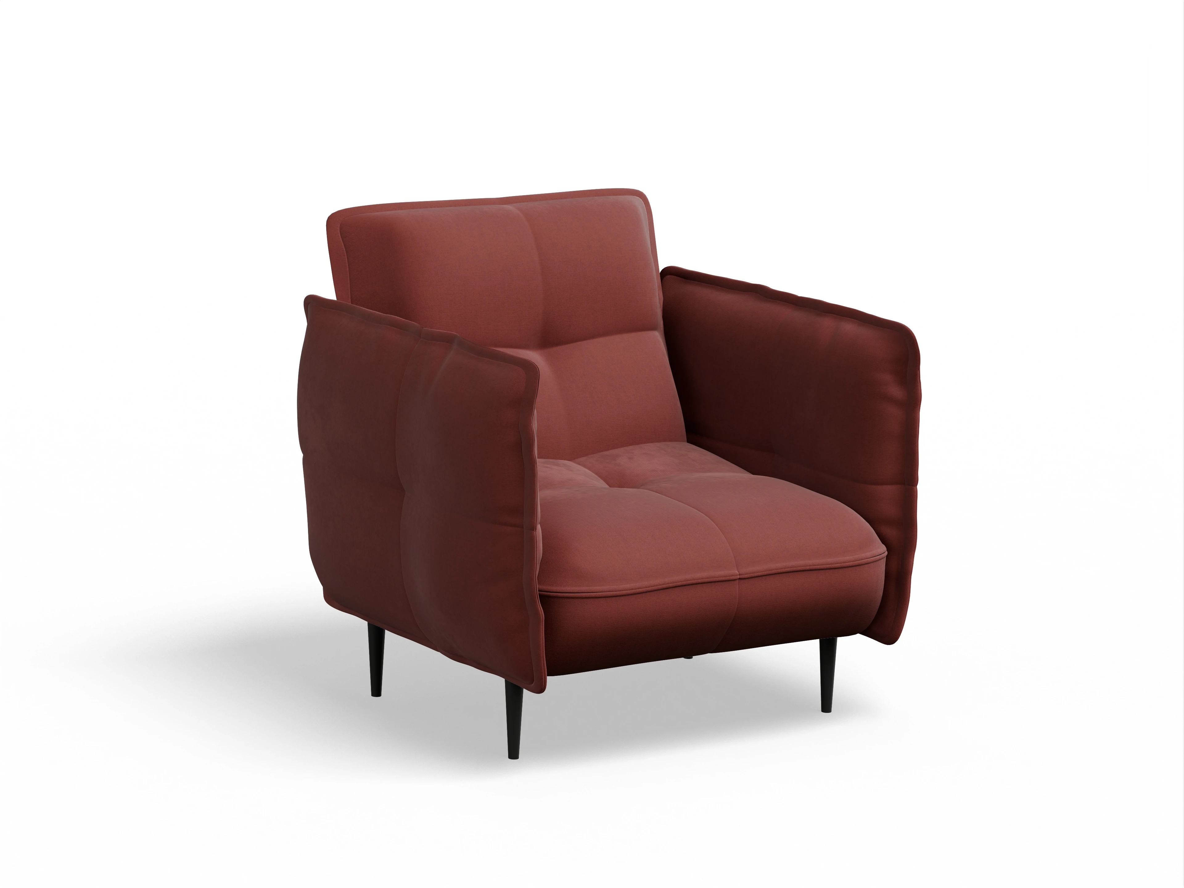 Ansicht des Produktes Marvin-O Klassische Sessel in Stoff Rot