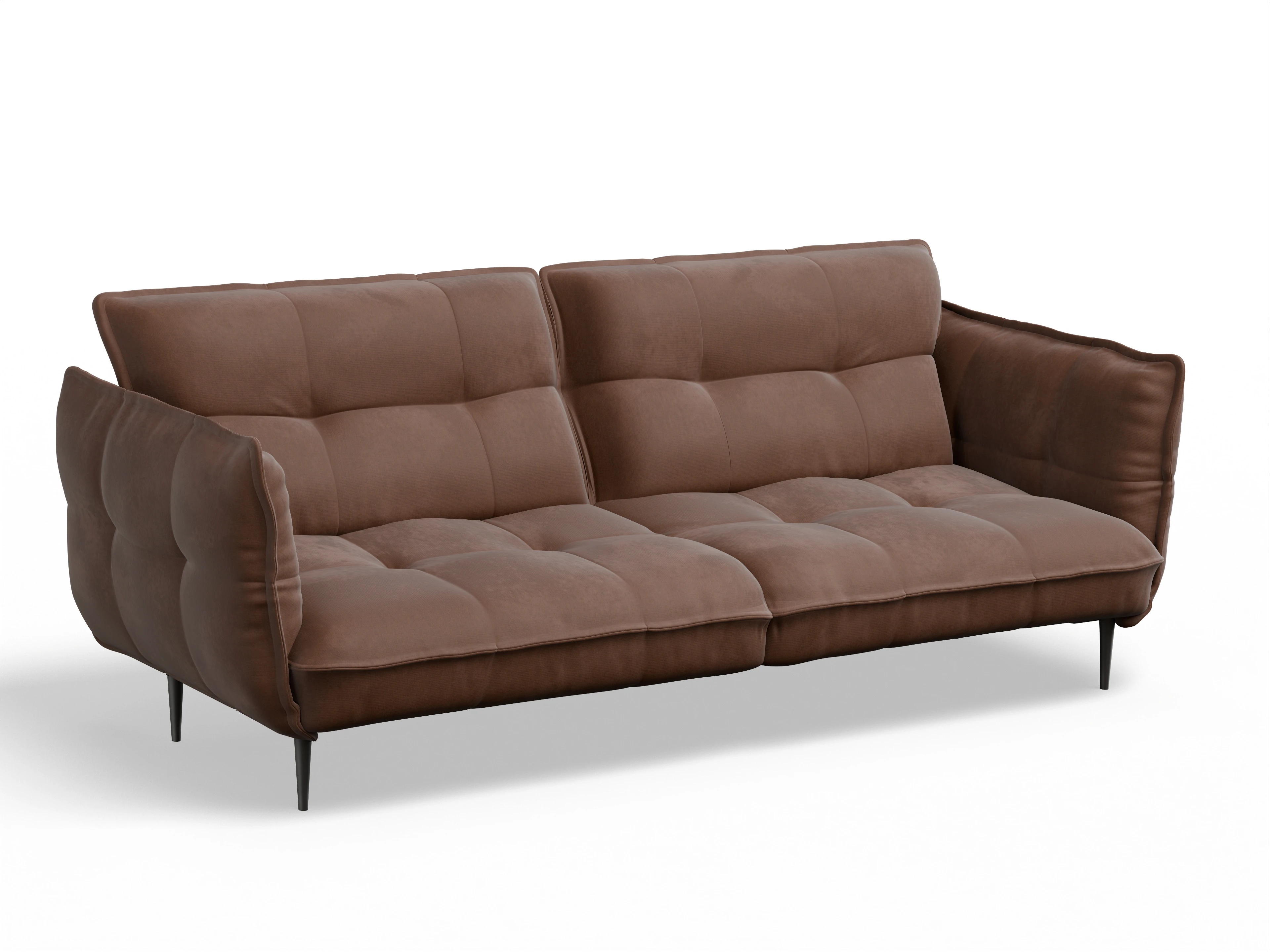 Ansicht des Produktes Marvin-O 3-Sitzer Sofa in Stoff Braun