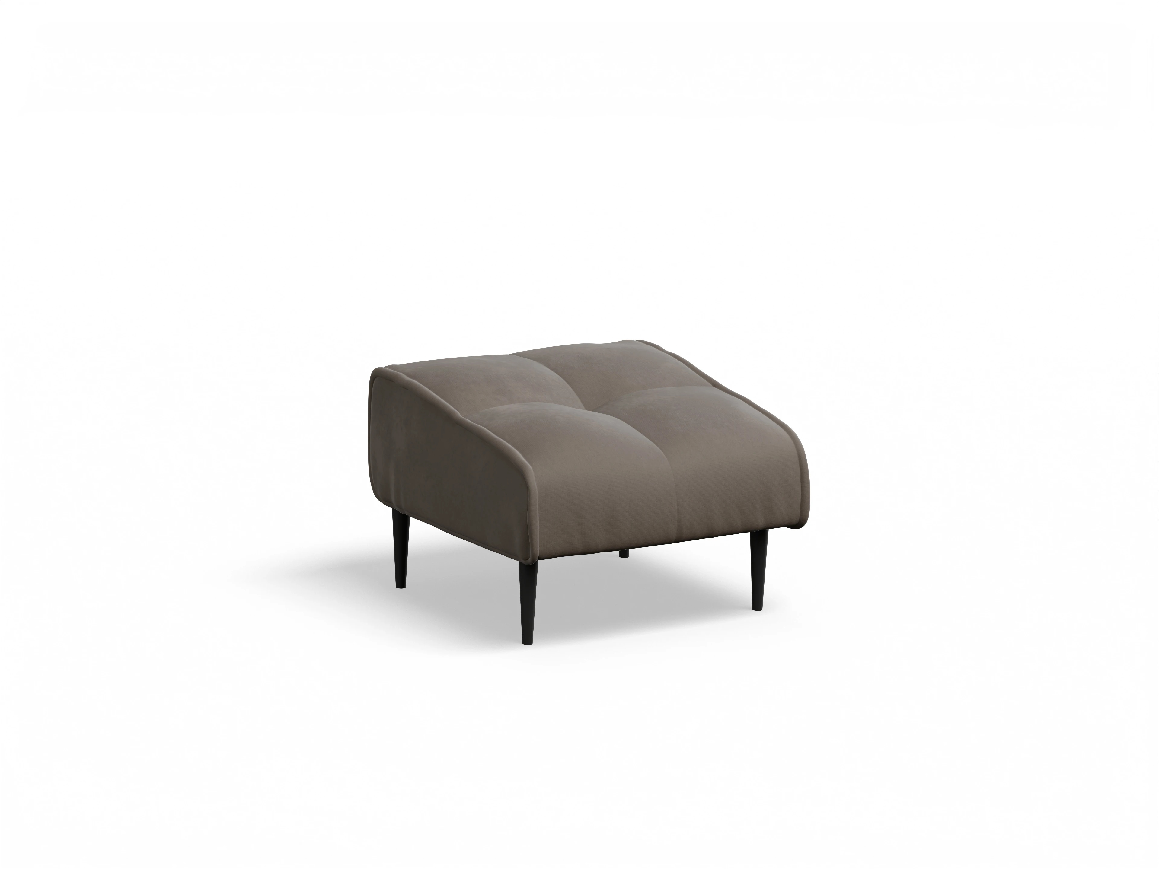 Ansicht des Produktes Marvin-O Hocker in Stoff Braun