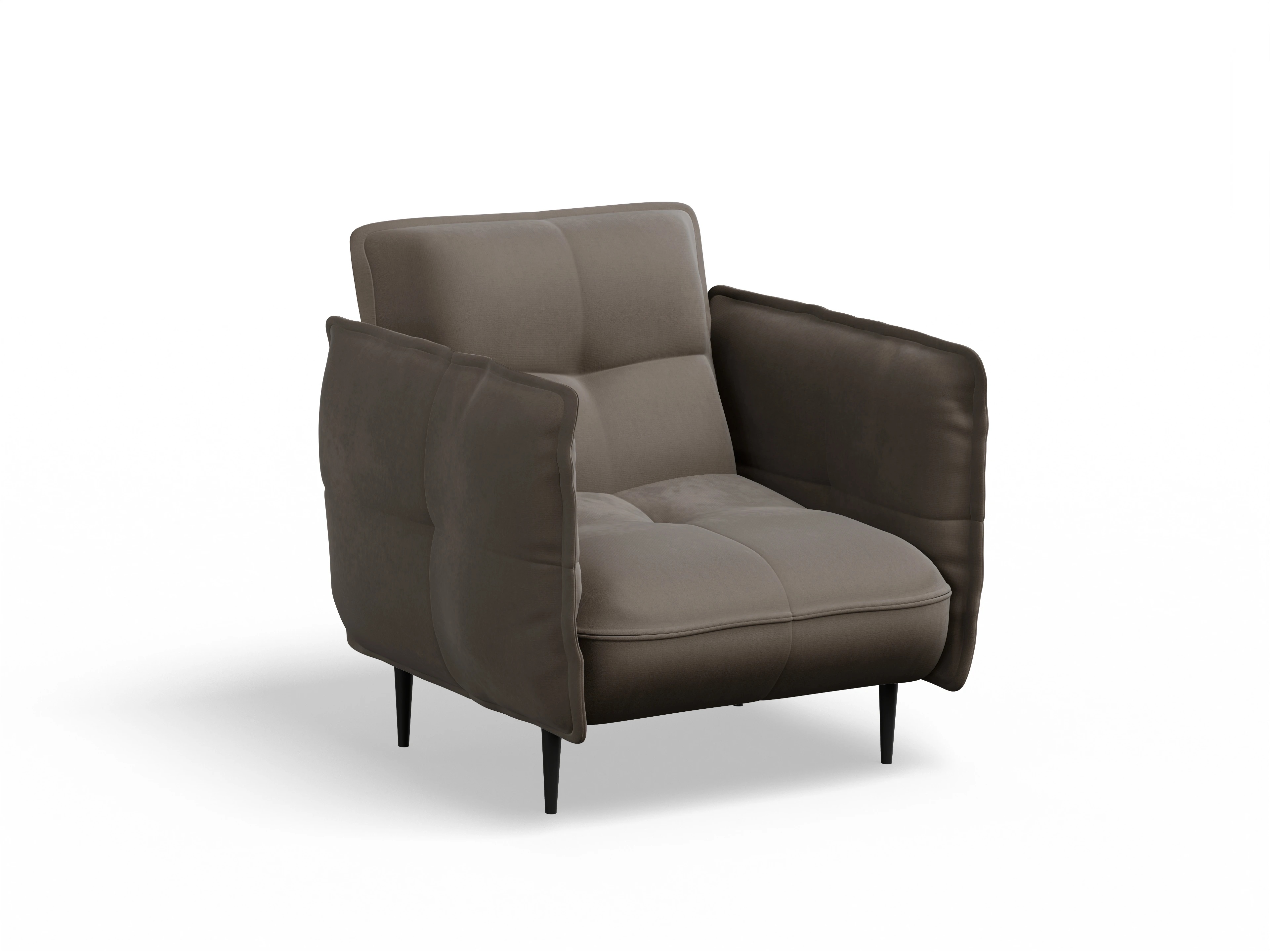 Ansicht des Produktes Marvin-O Klassische Sessel in Stoff Braun