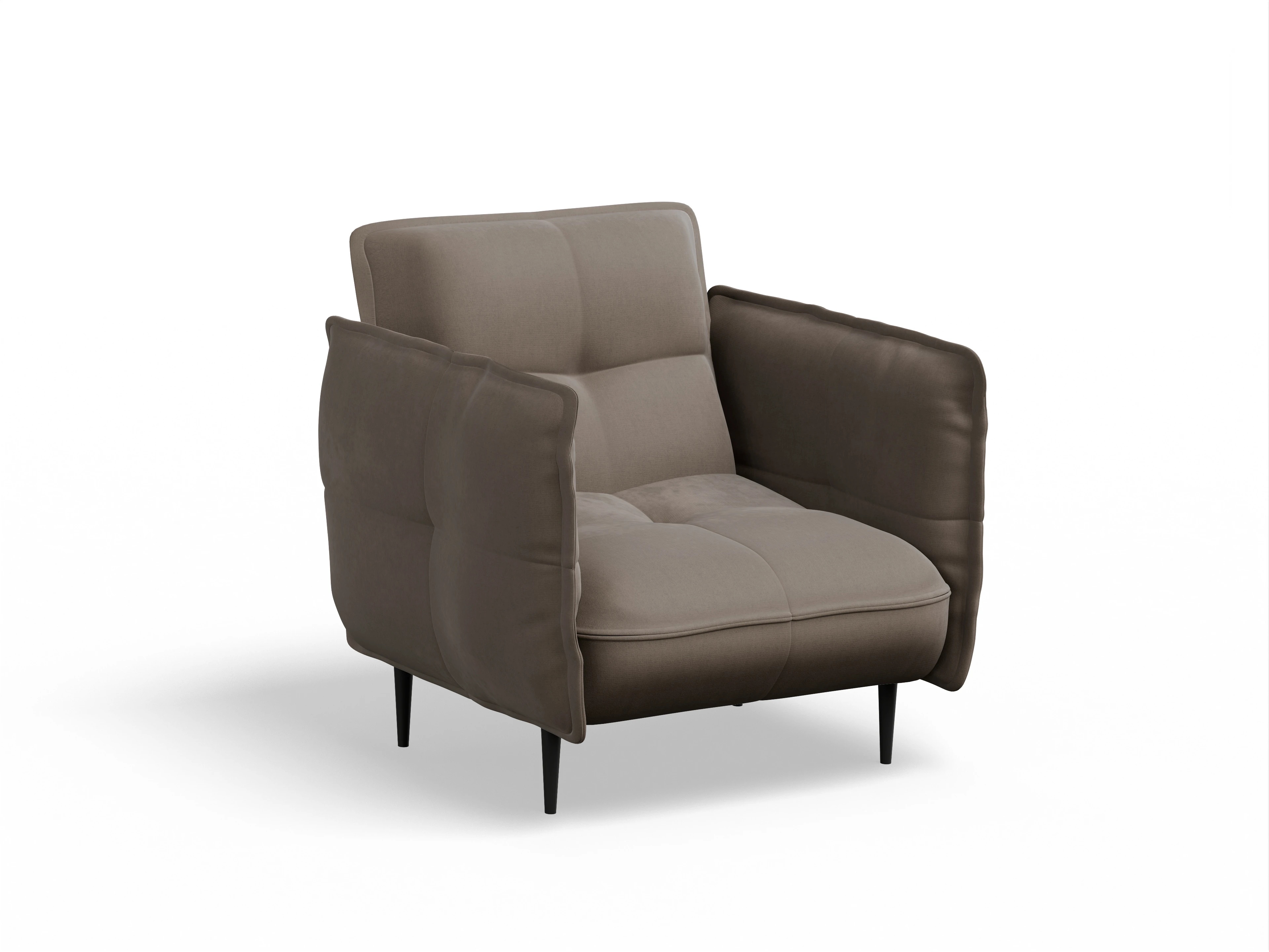Ansicht des Produktes Marvin-O Klassische Sessel in Stoff Braun