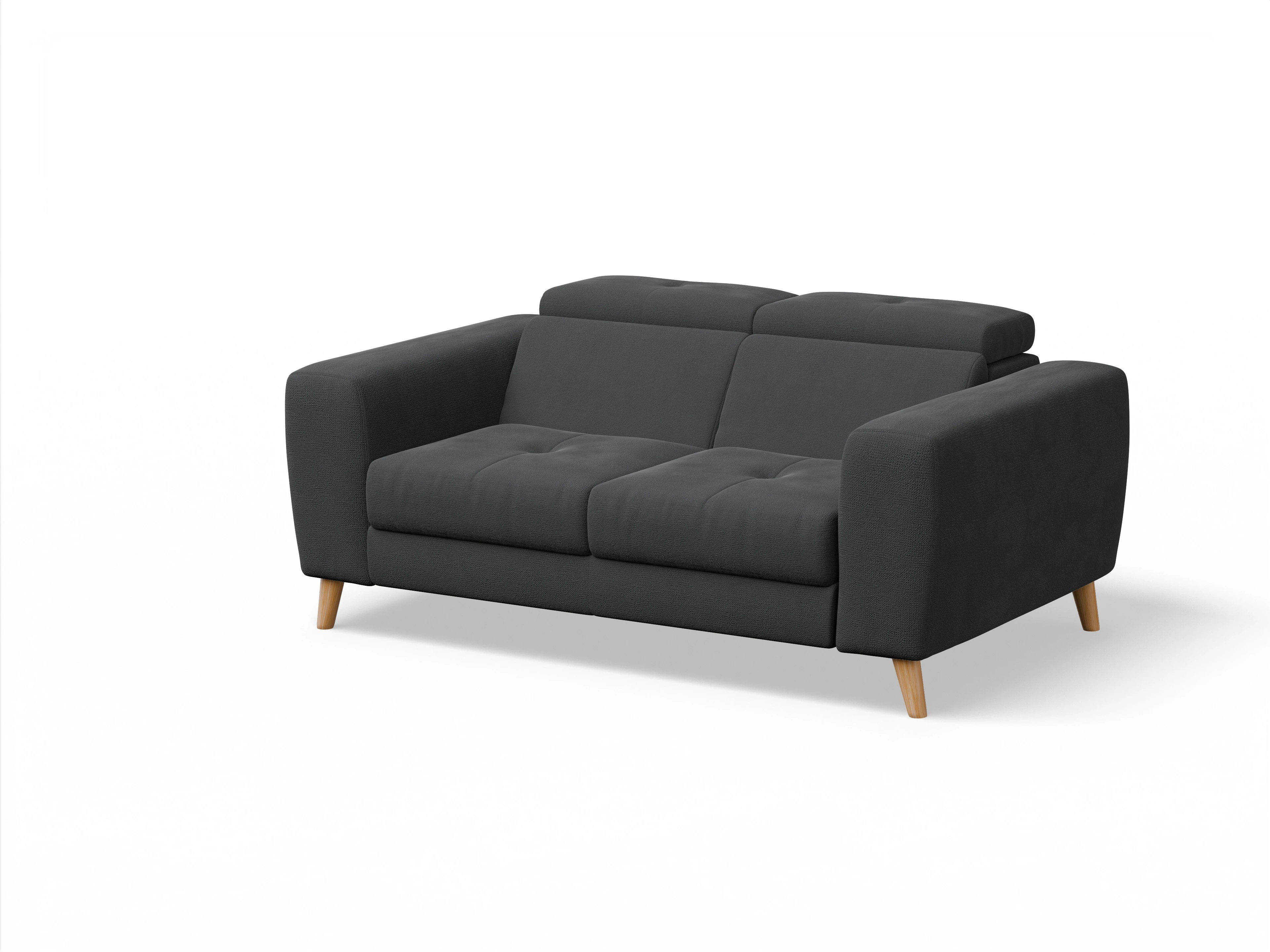 Ansicht des Produktes Capua 2-Sitzer Sofa in Stoff Schwarz