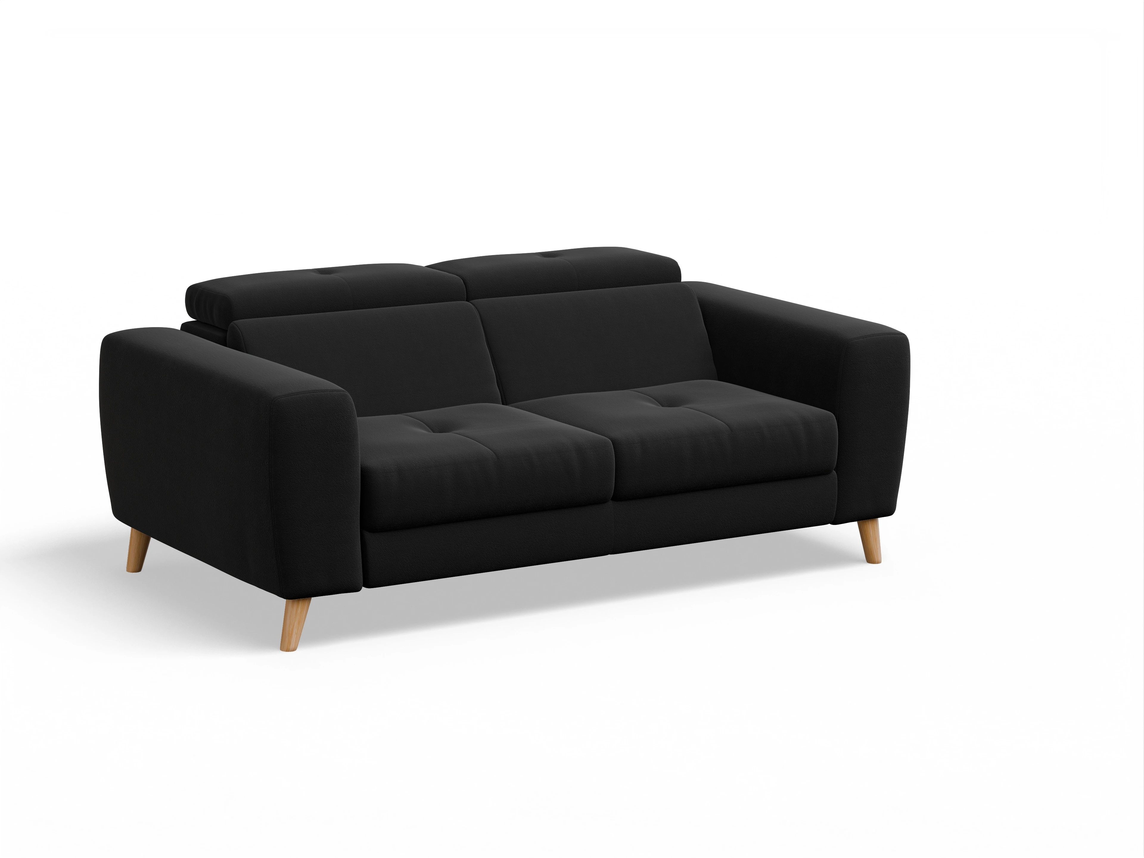 Ansicht des Produktes Capua 2,5-Sitzer Sofa in Stoff Schwarz