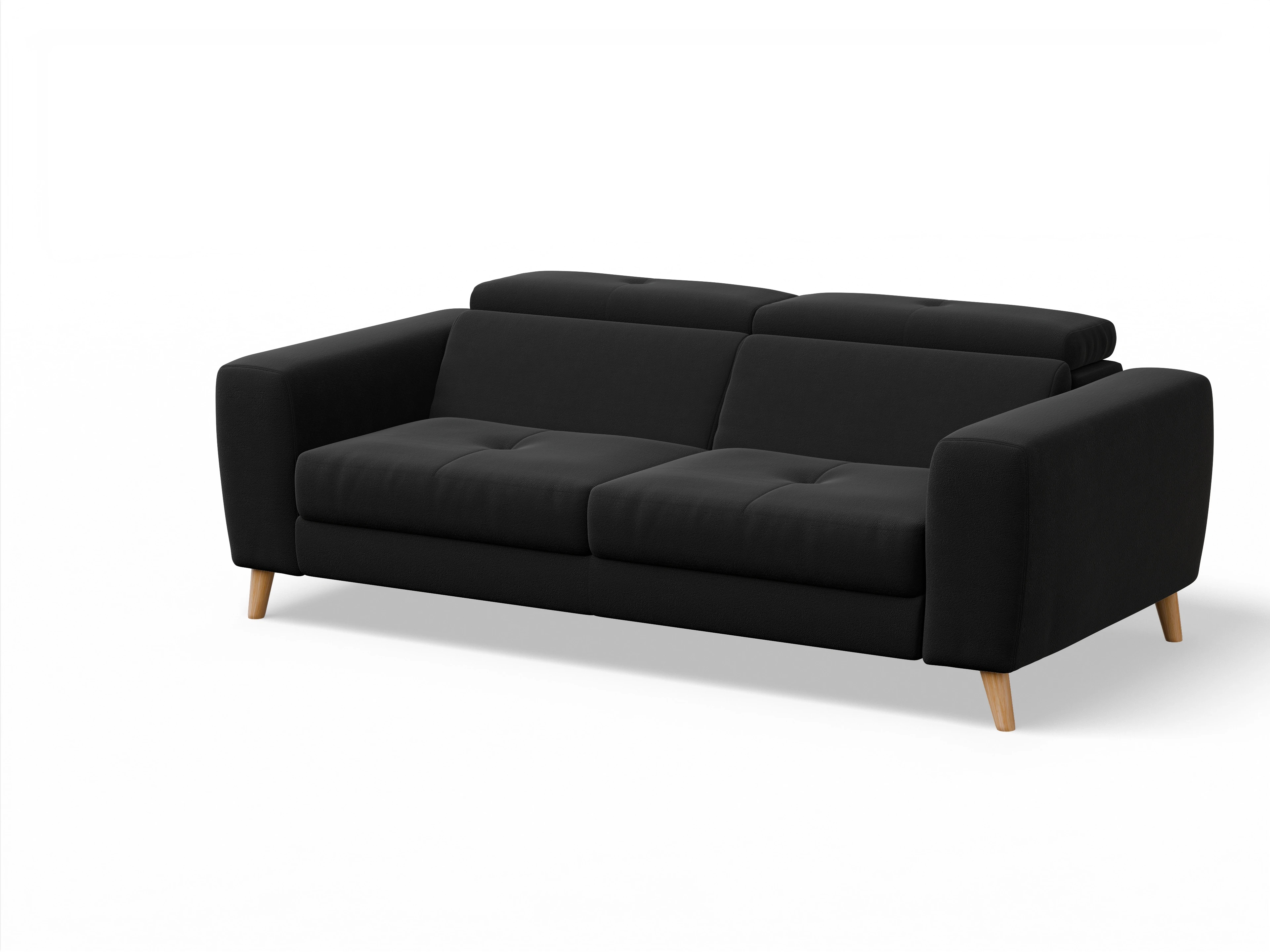 Ansicht des Produktes Capua 3-Sitzer Sofa in Stoff Schwarz