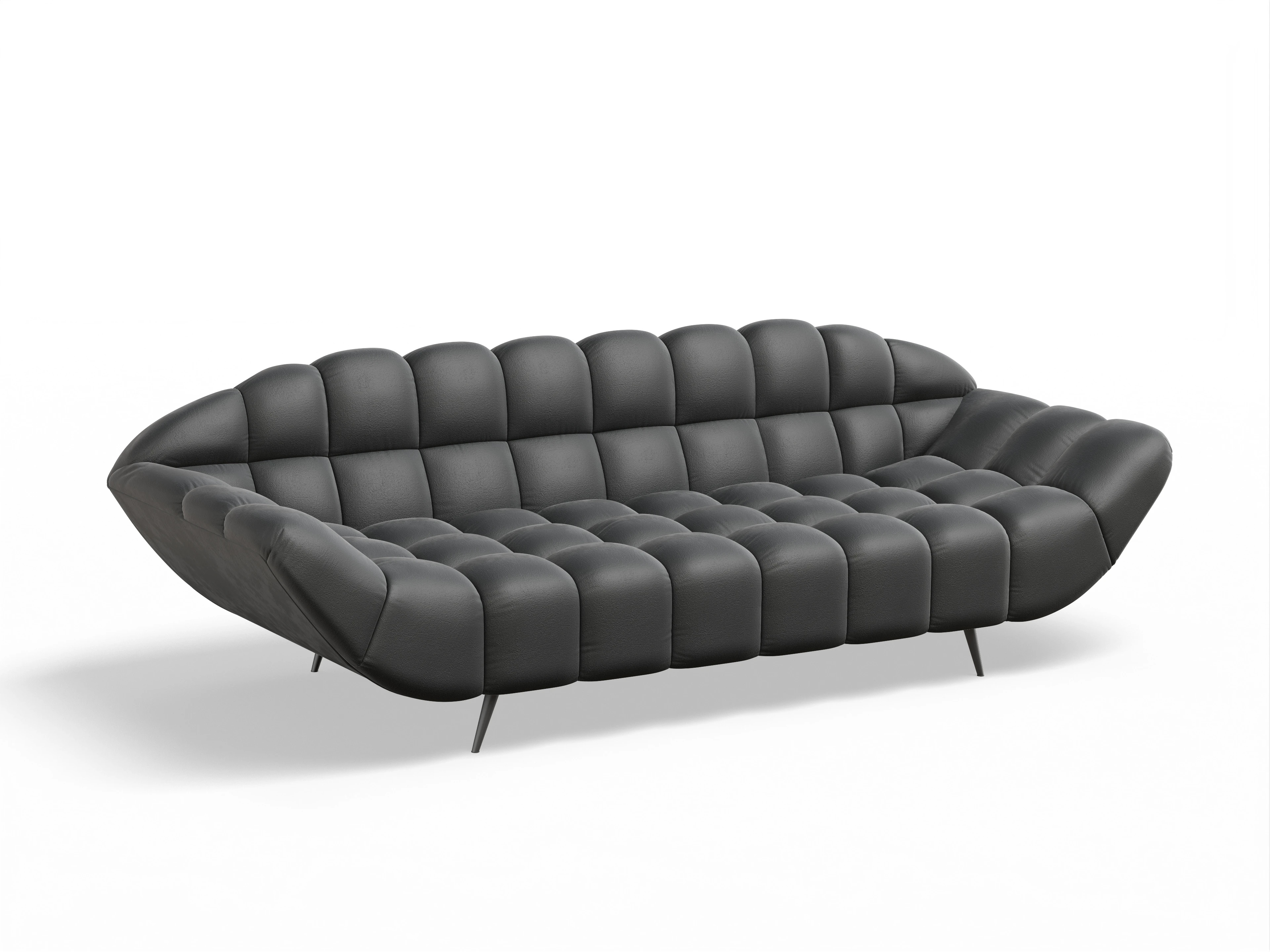 Ansicht des Produktes Girona-O 3-Sitzer Sofa in Stoff Grau